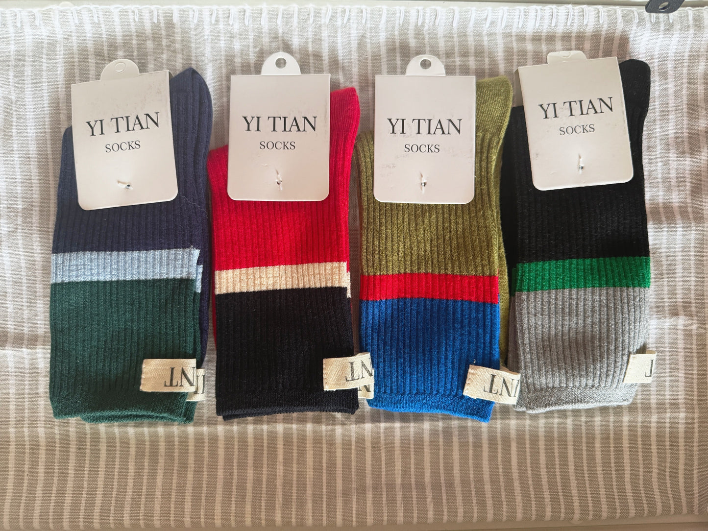 french socks (Black, navy, red, khaki)