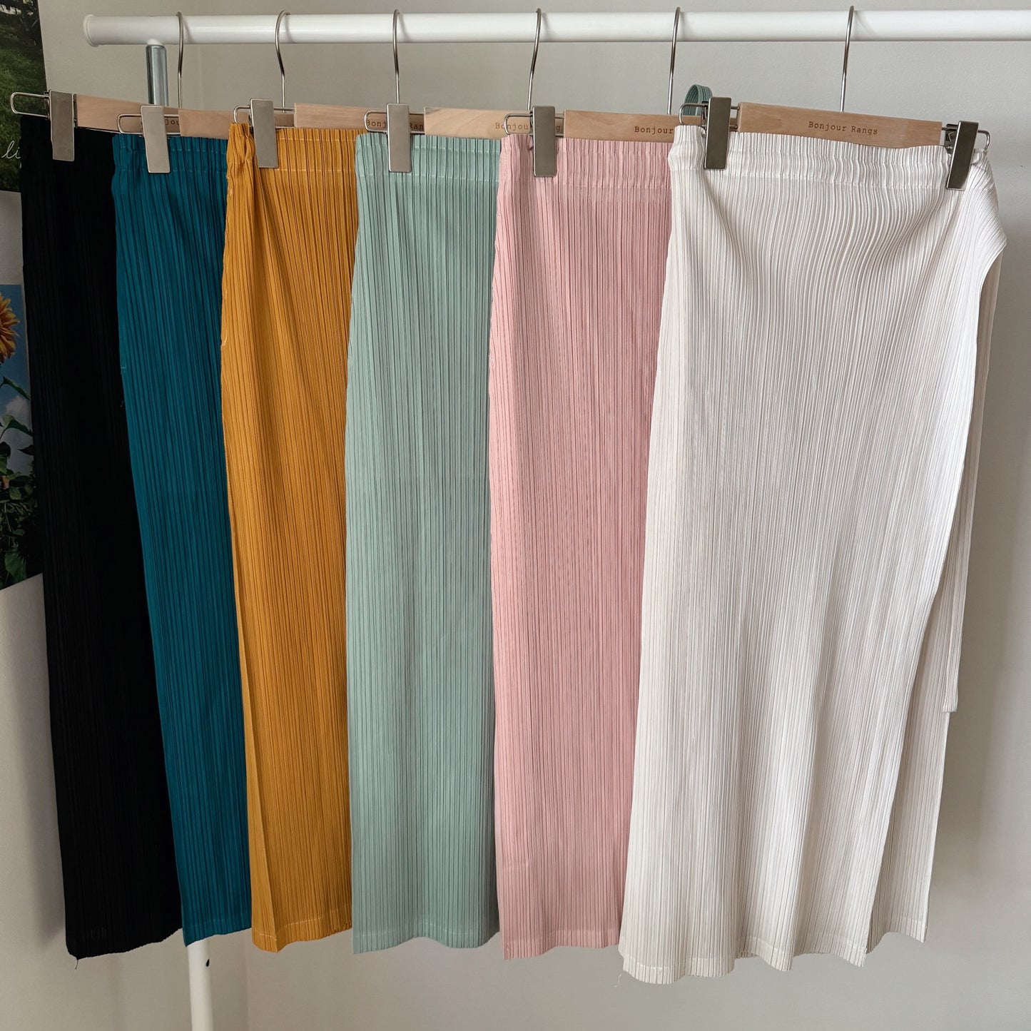 Wrap skirt (mint, royal blue, pink, mustard, black, ivory)