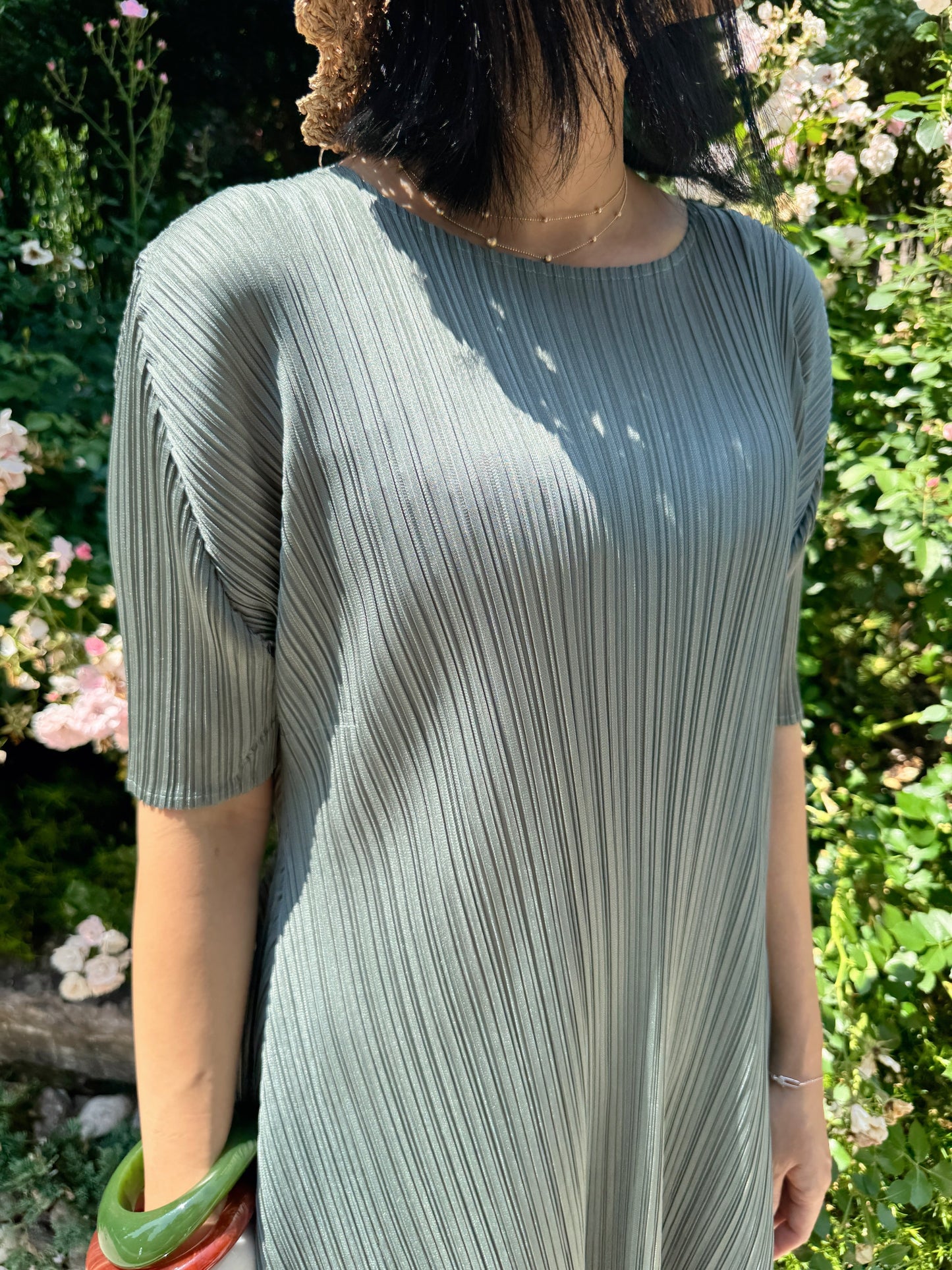 Pleats A-line Dress