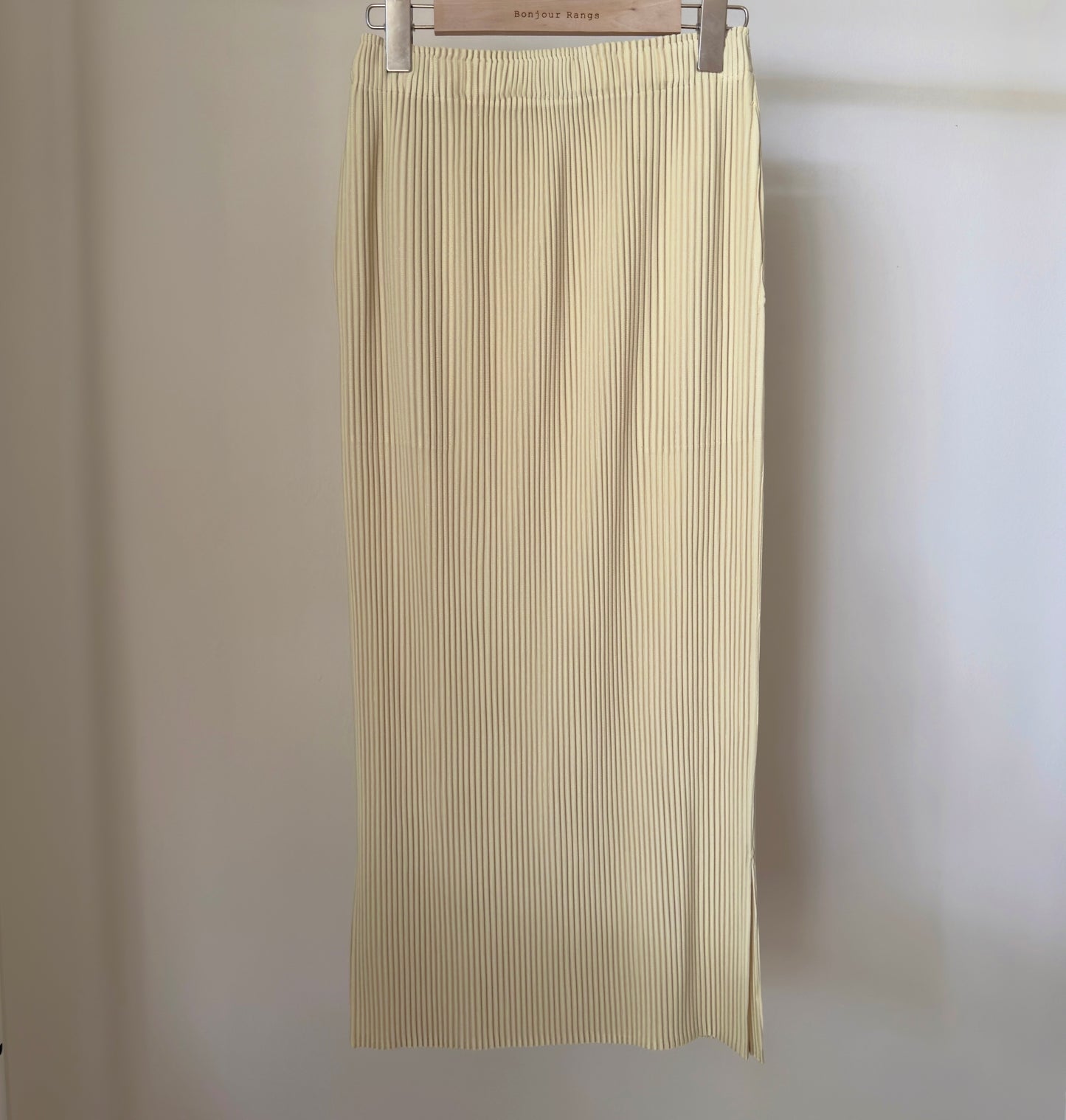 A-POC pleats skirt (pink,lemon)