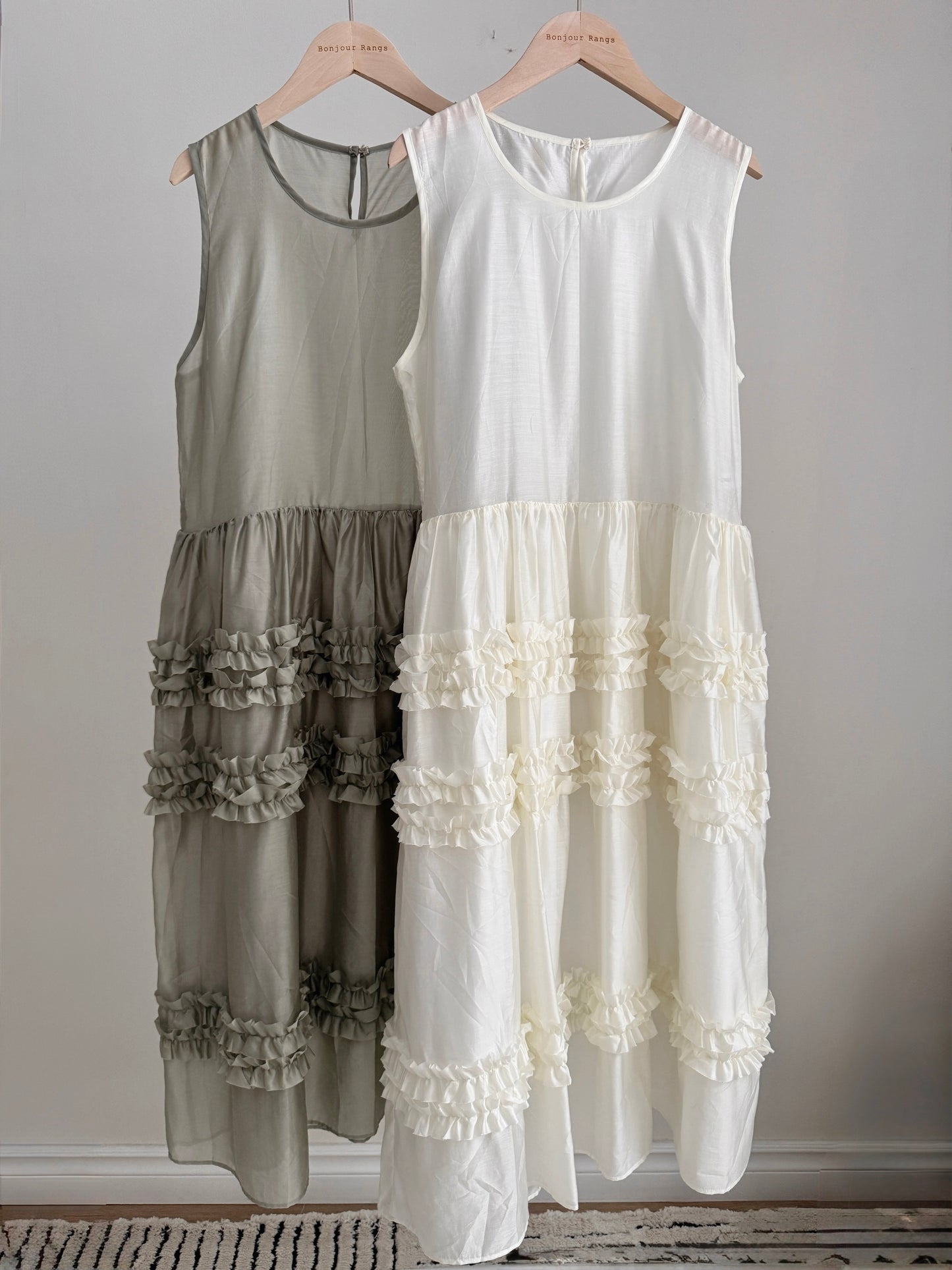 Jane dress         (ivory, mint)