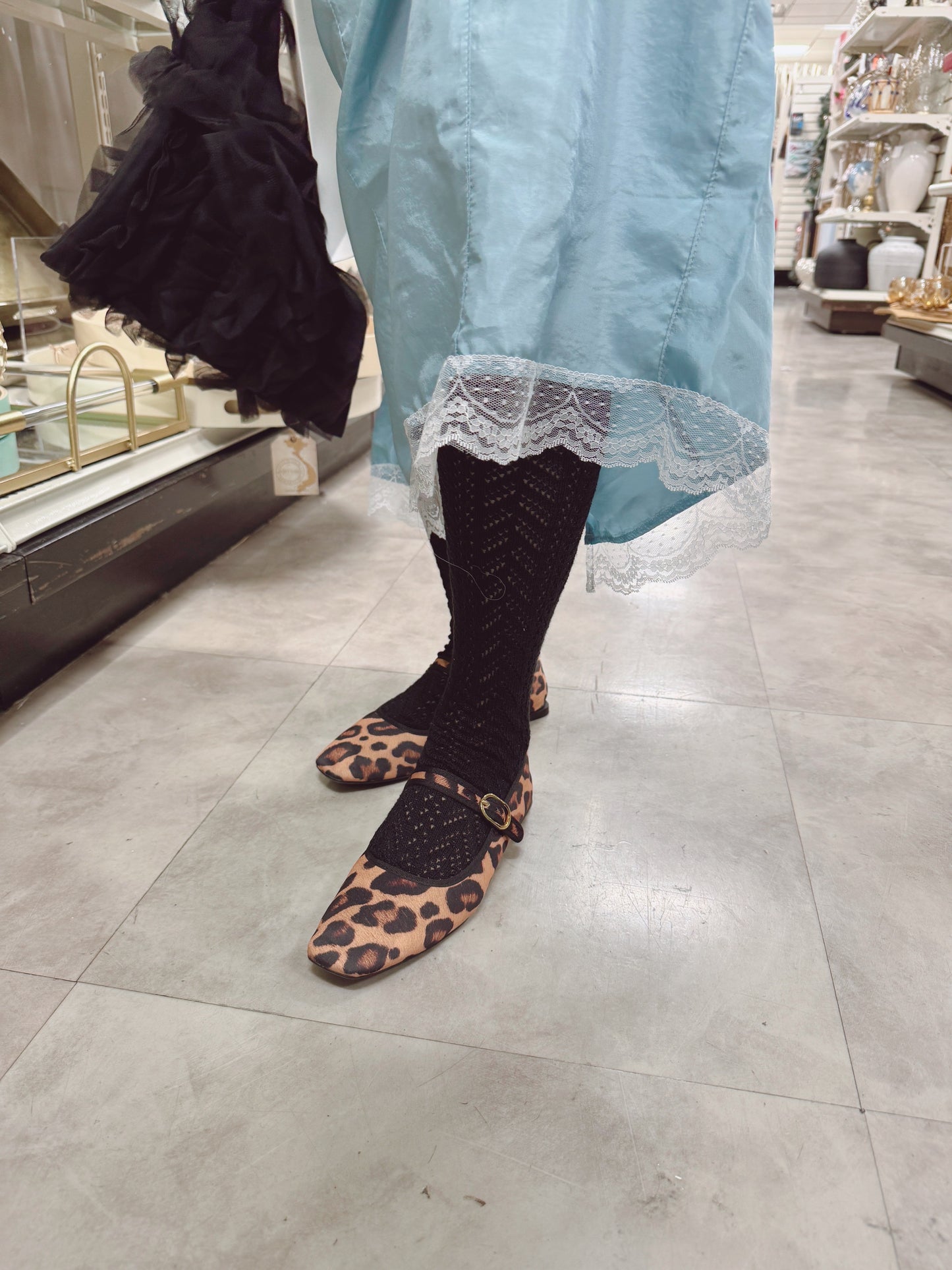 crochet knee socks ( black , gray, charcoal )