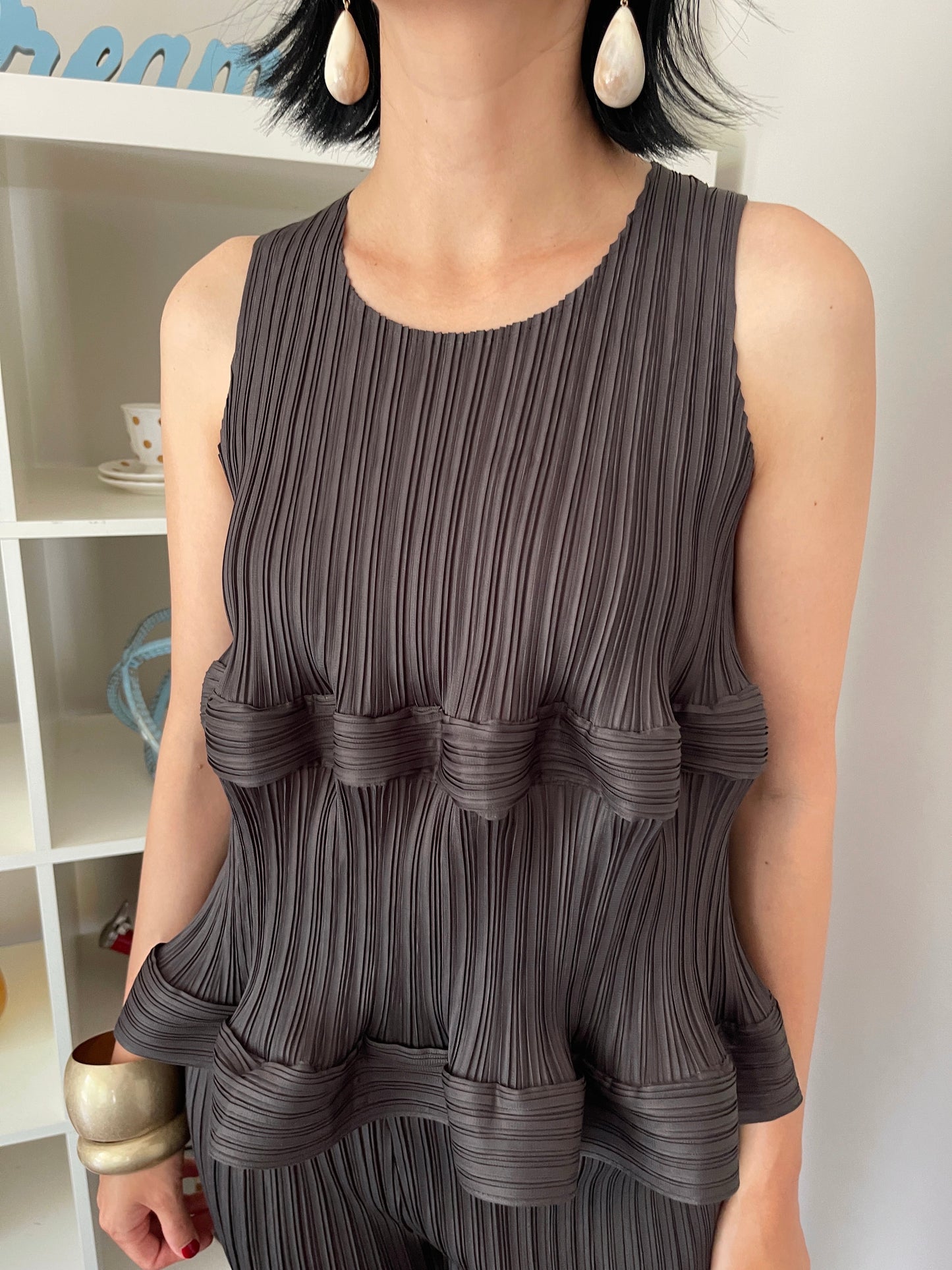 Pleats Ruffles Top