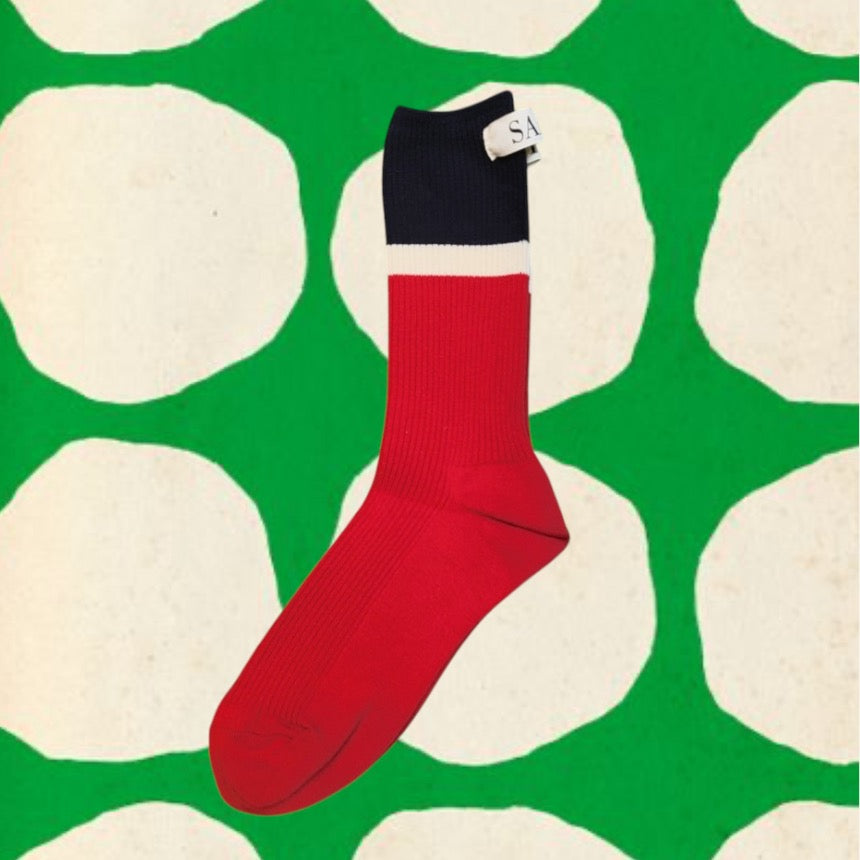 french socks (Black, navy, red, khaki)