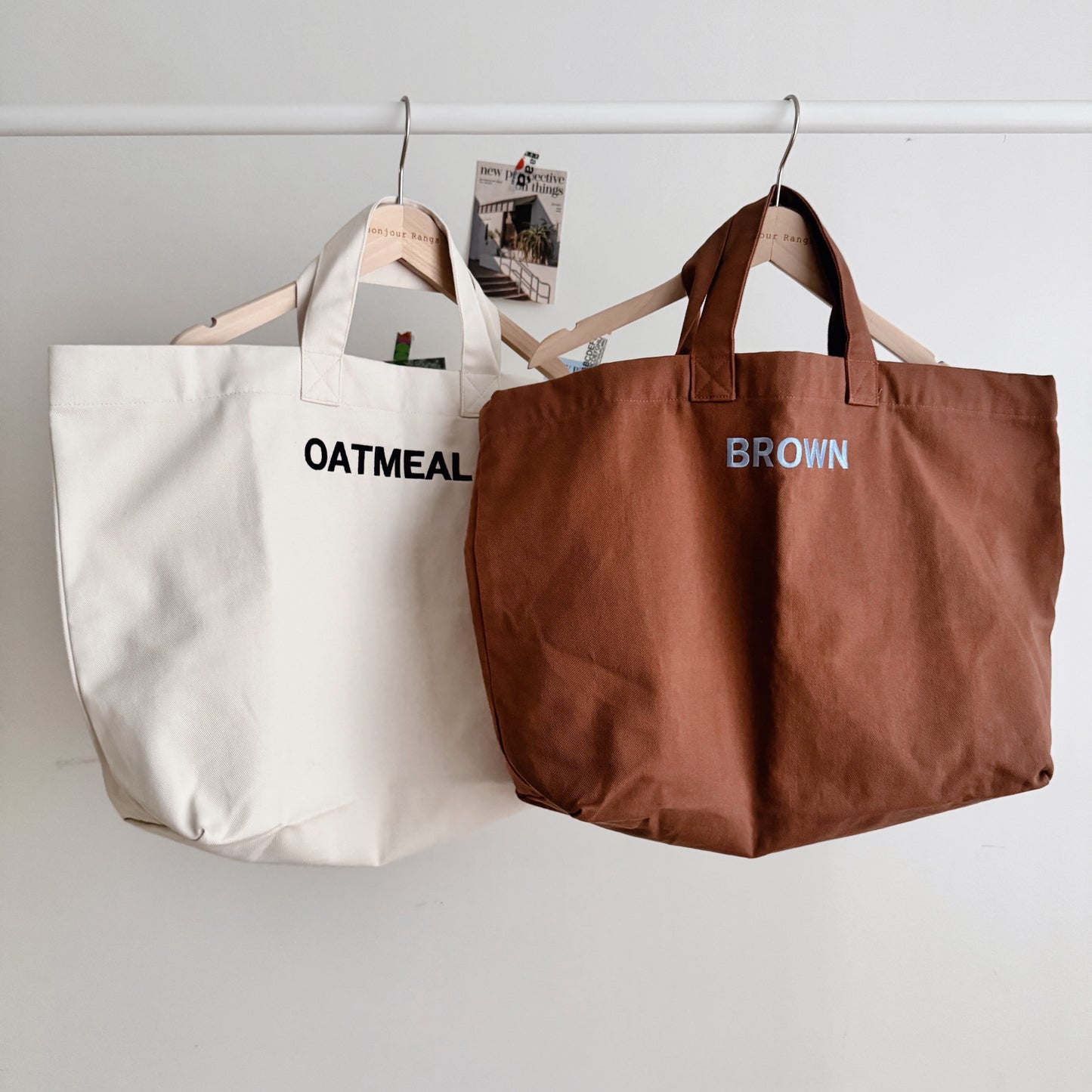 De Bon canvas bag (oatmeal, brown)