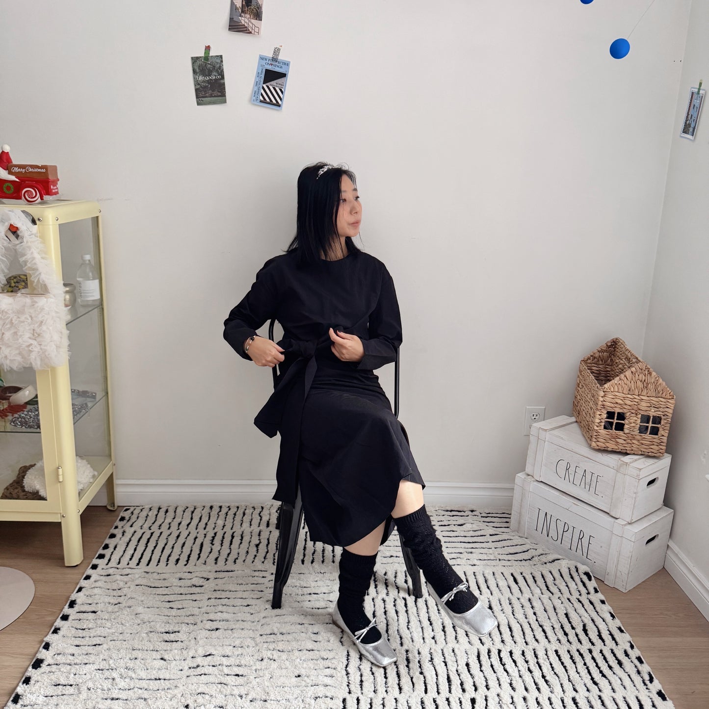 French hair band (black, brown, butter)