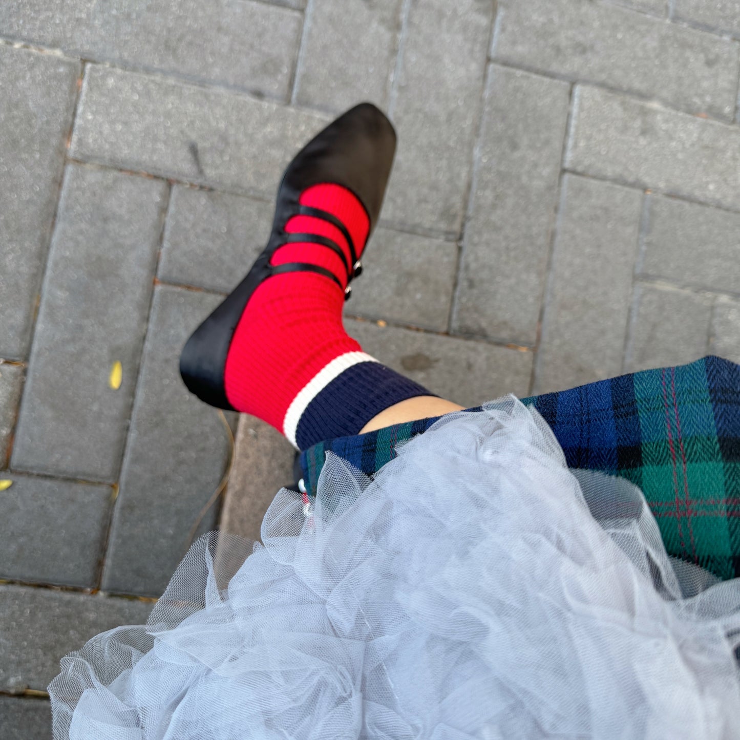 french socks (Black, navy, red, khaki)