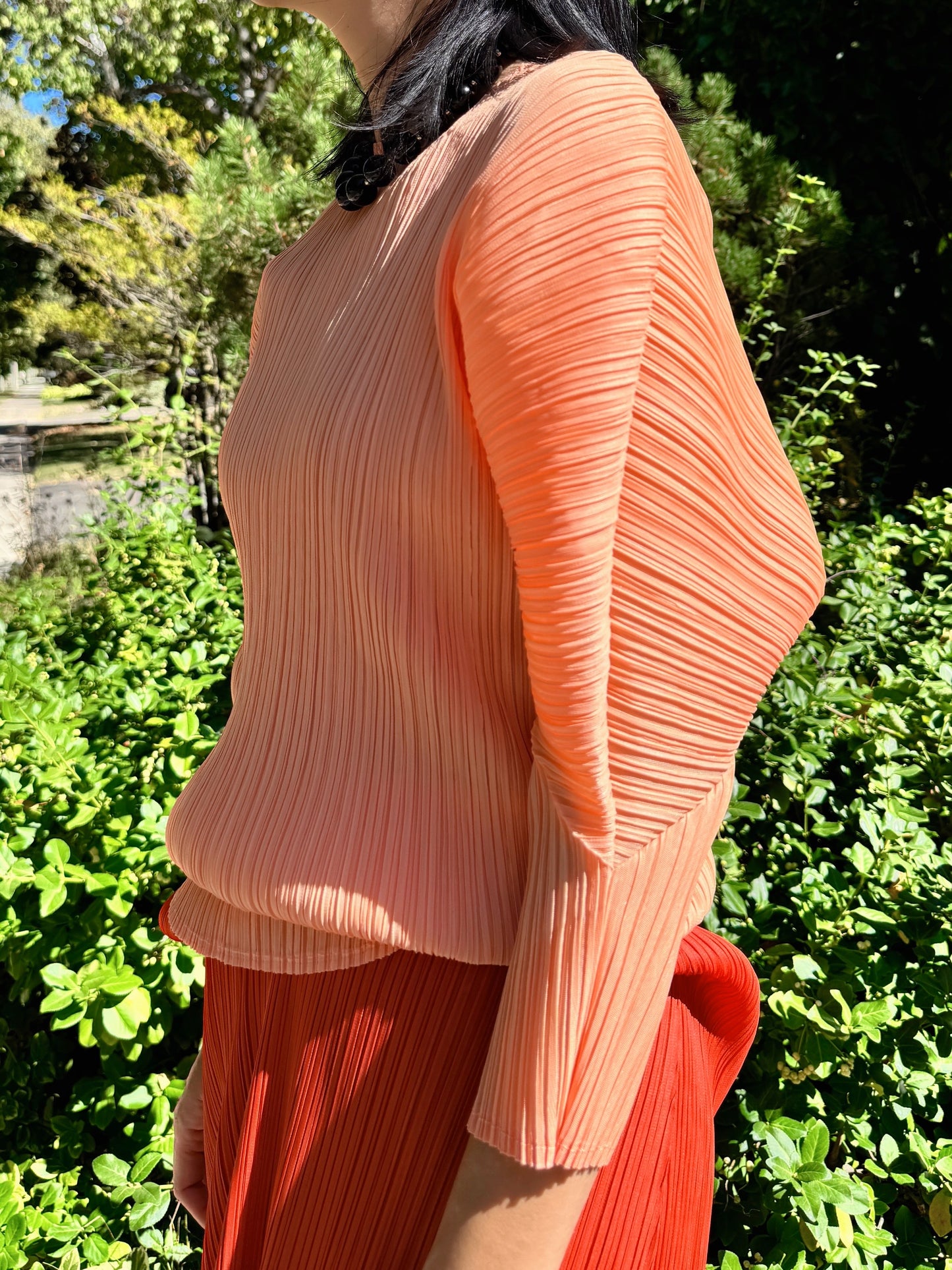 ballon sleeve top(orange, lemon, black)