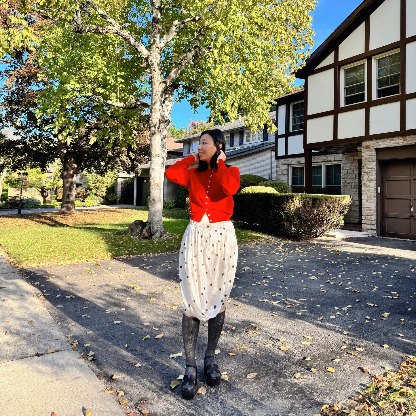 Merino Wool Cardigan (red, gray, pink)