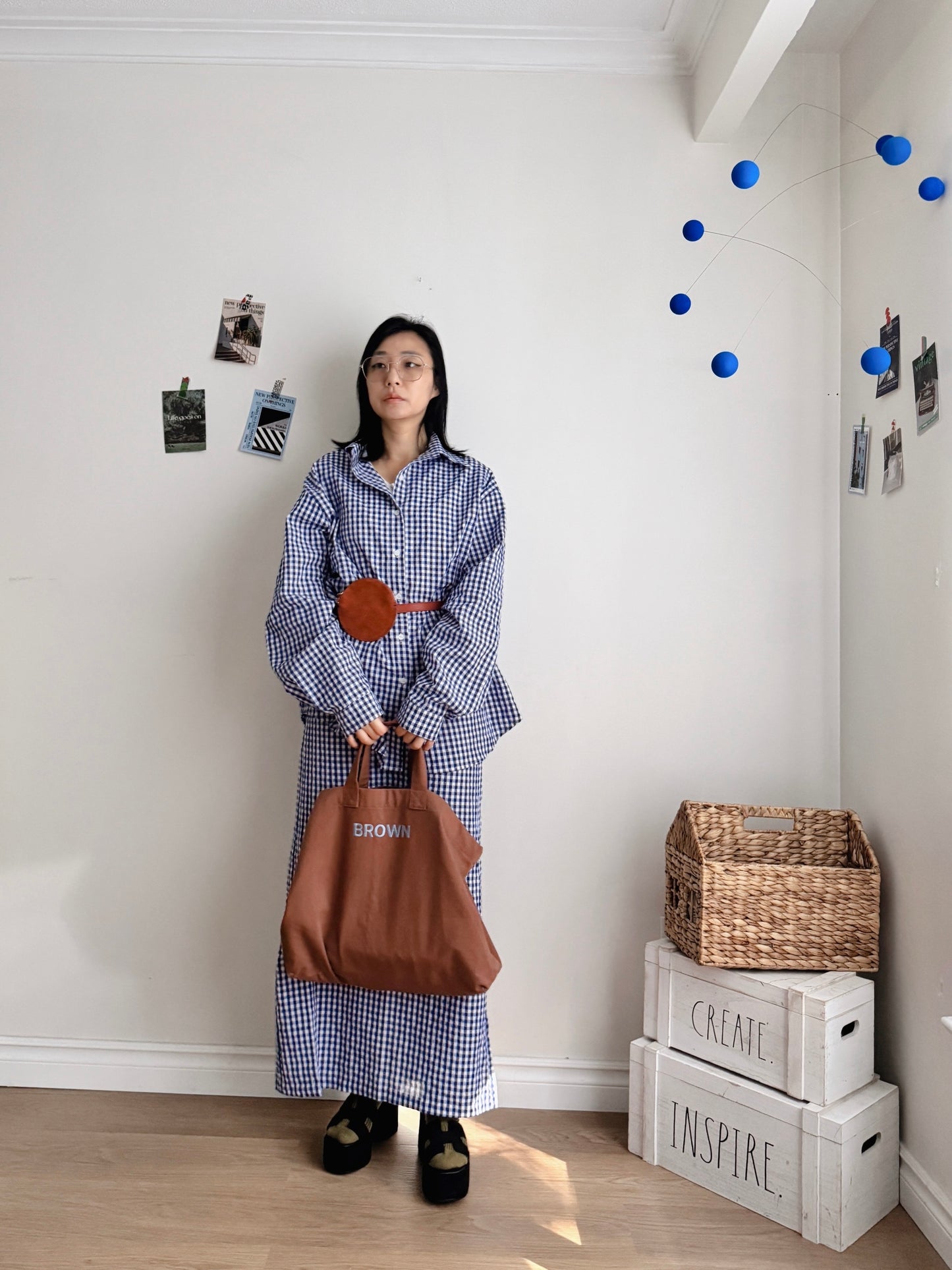 De Bon canvas bag (oatmeal, brown)