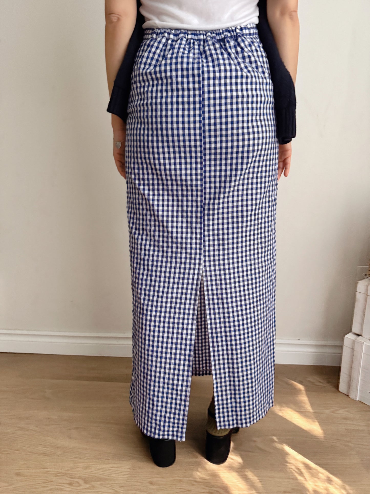 Gingham Check max skirt