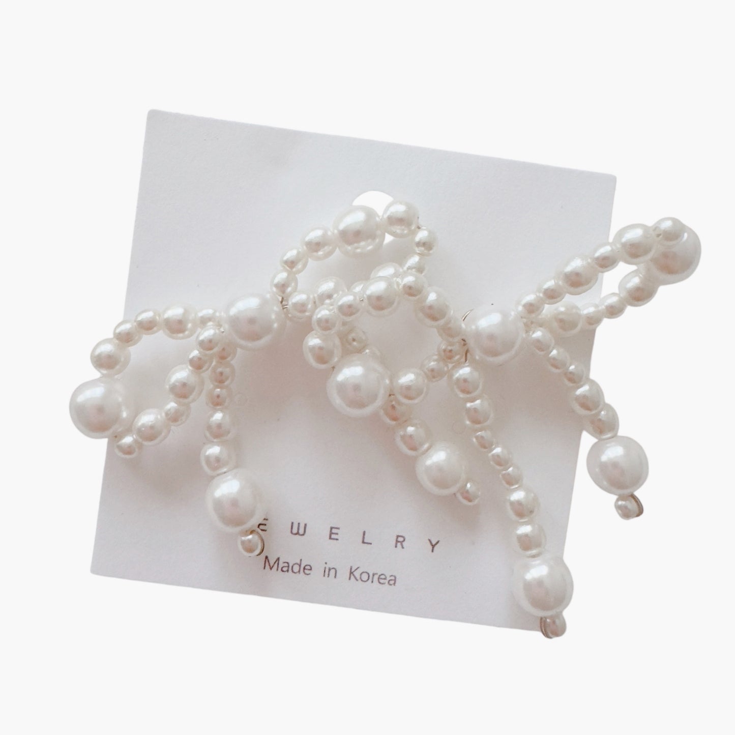 Pearl Bow Earrings