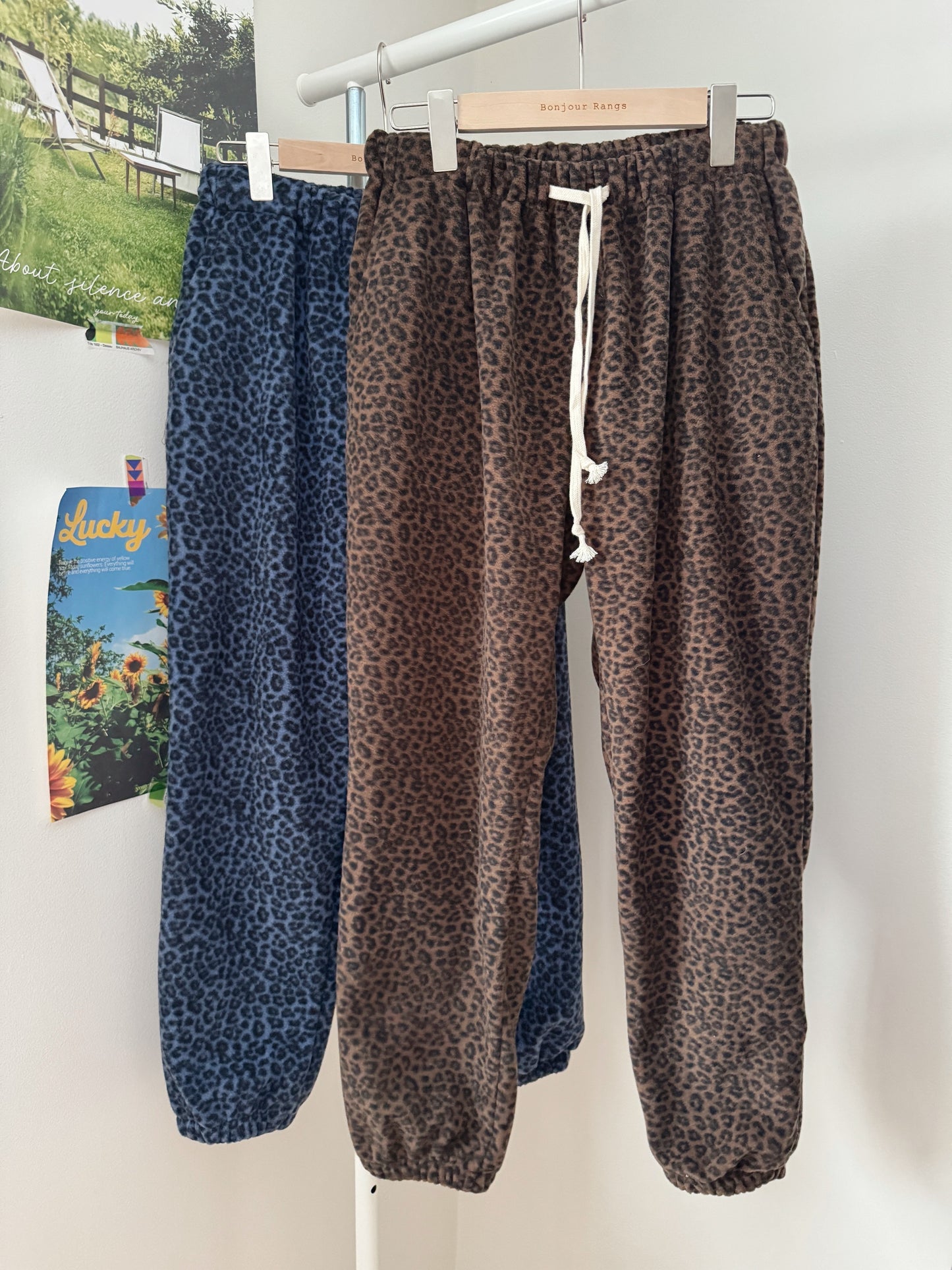 Leo jogger pants(blown, blue)