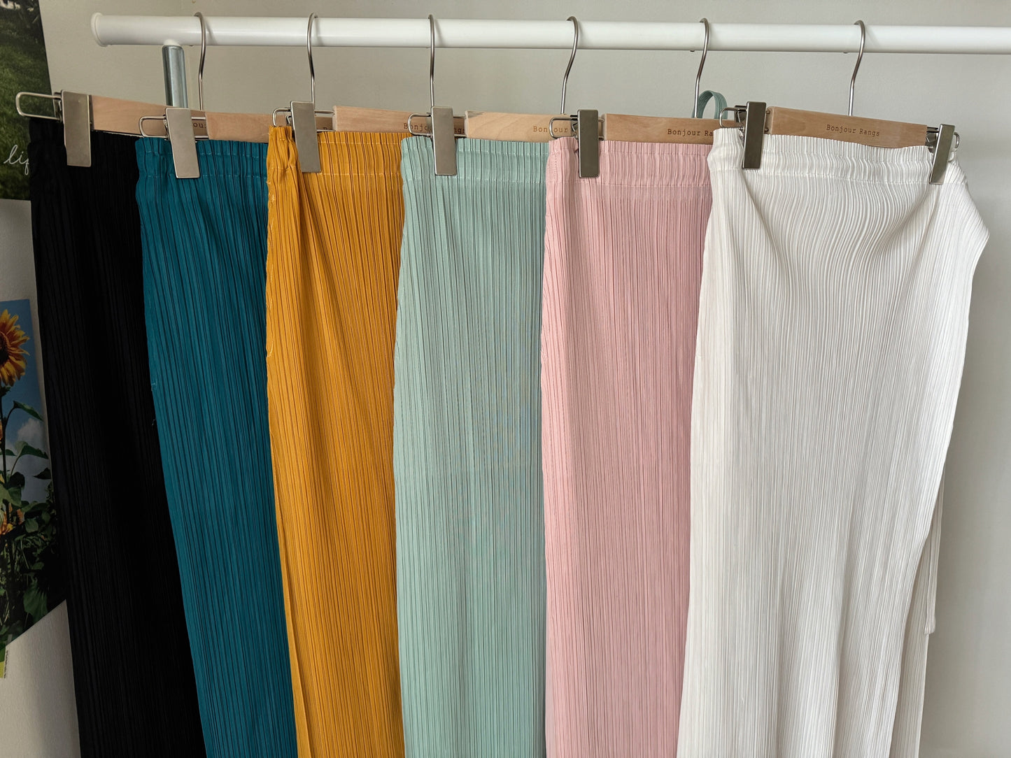 Wrap skirt (mint, royal blue, pink, mustard, black, ivory)