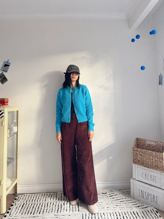 Candy Cardigan (ivory, blue)