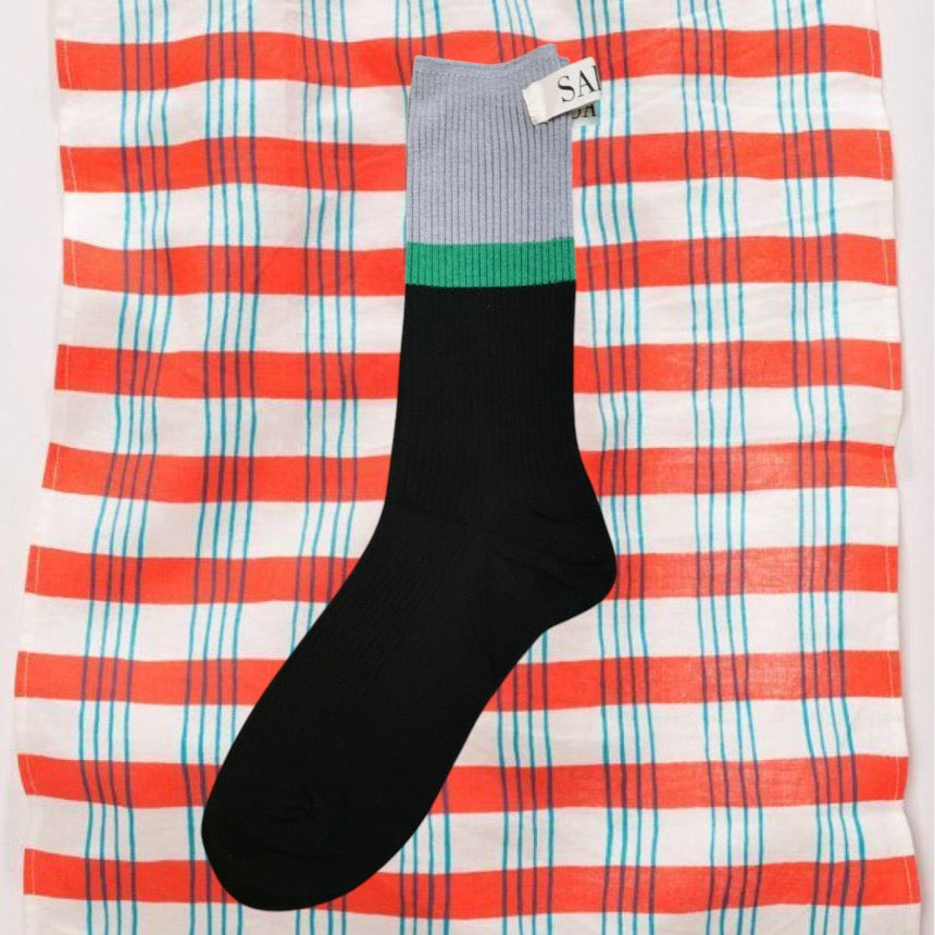 french socks (Black, navy, red, khaki)