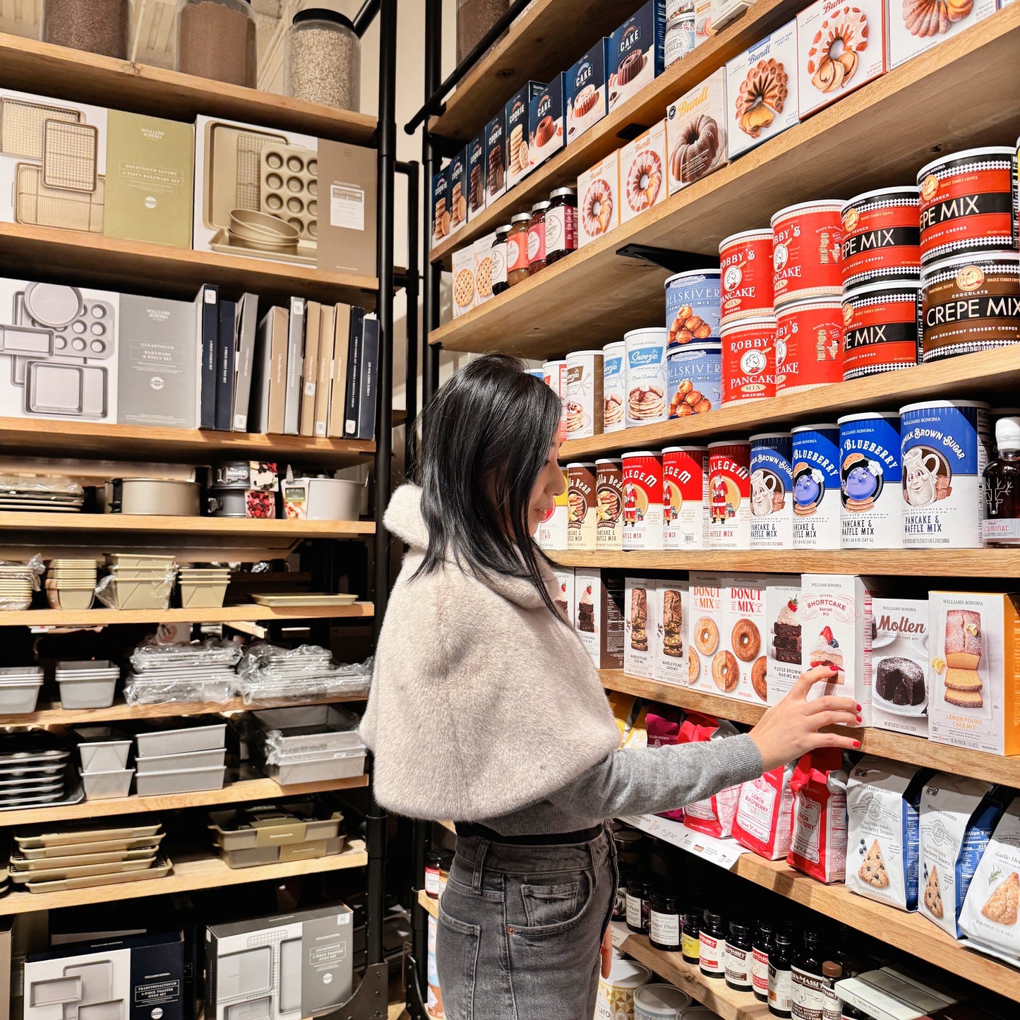 Fur Cape (gray, brown )