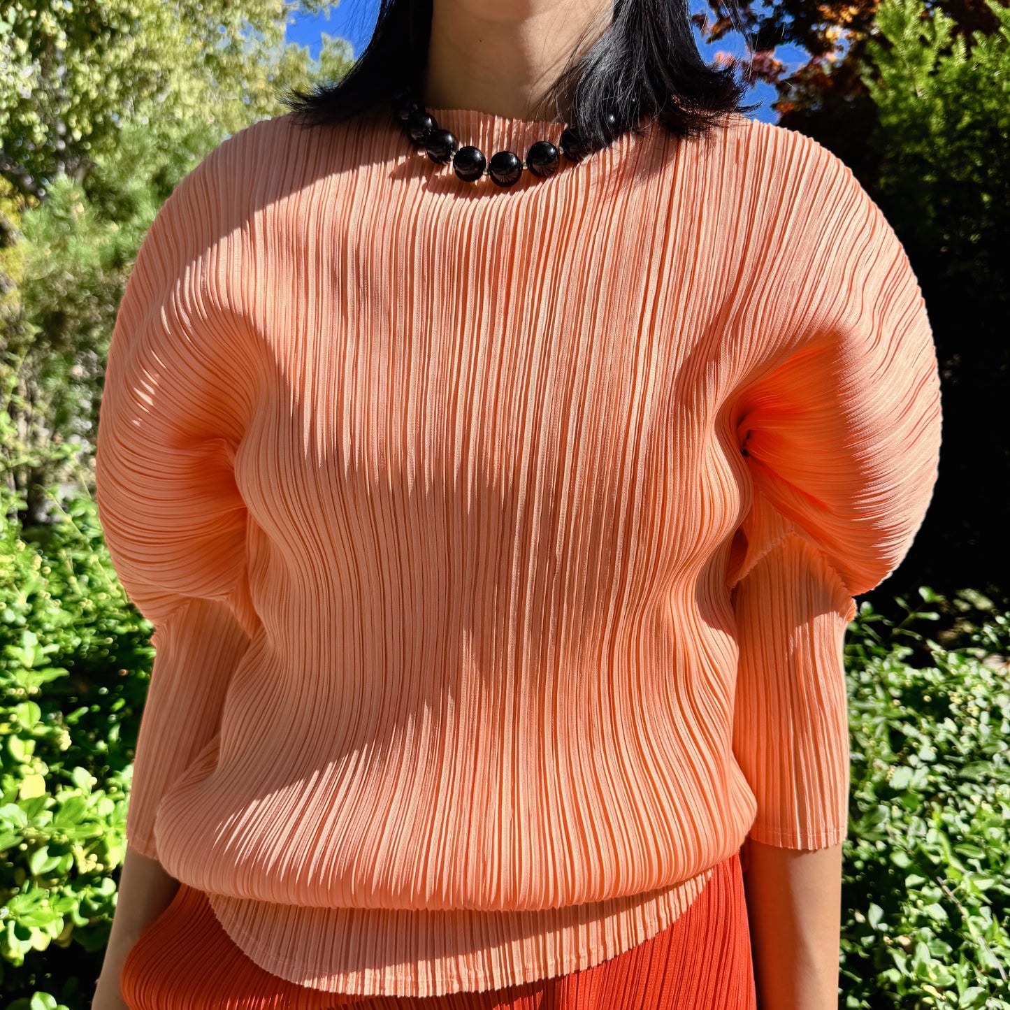 ballon sleeve top(orange, lemon, black)