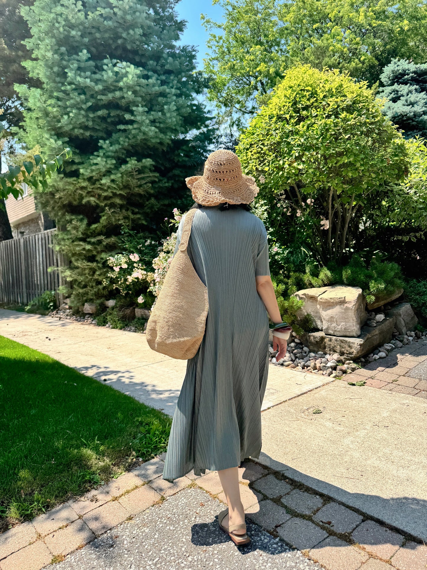 Raffia shoulder bag