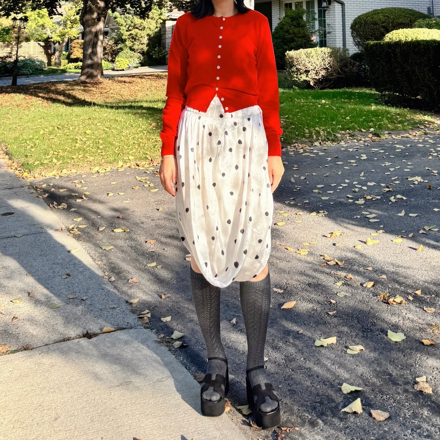 crochet knee socks ( black , gray, charcoal )