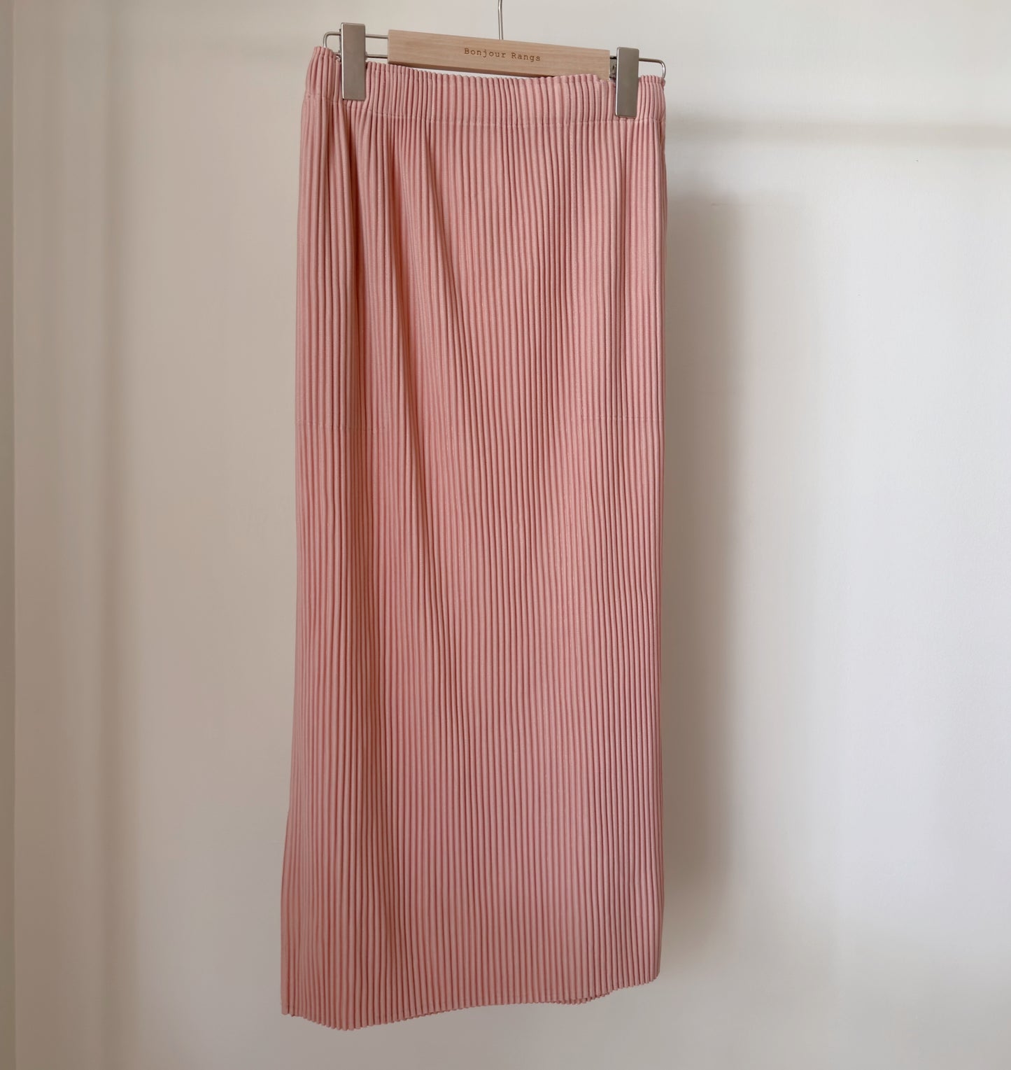 A-POC pleats skirt (pink,lemon)