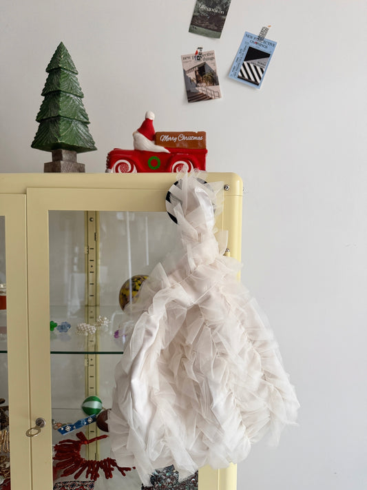 lace tote bag  (ivory,gray,black)