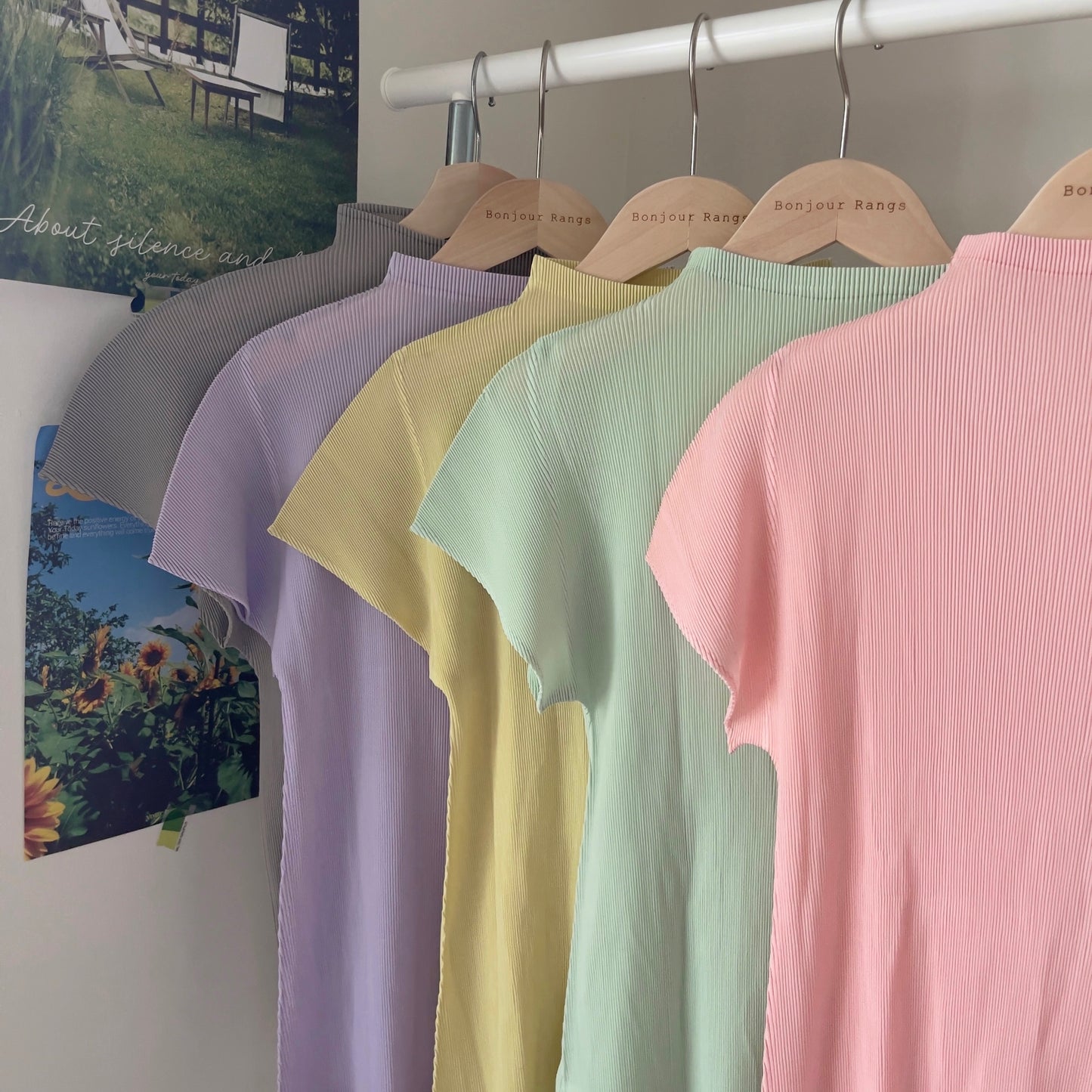 MIST short sleeve tops (Lilac, Lemon, Lime, khaki ,pink)