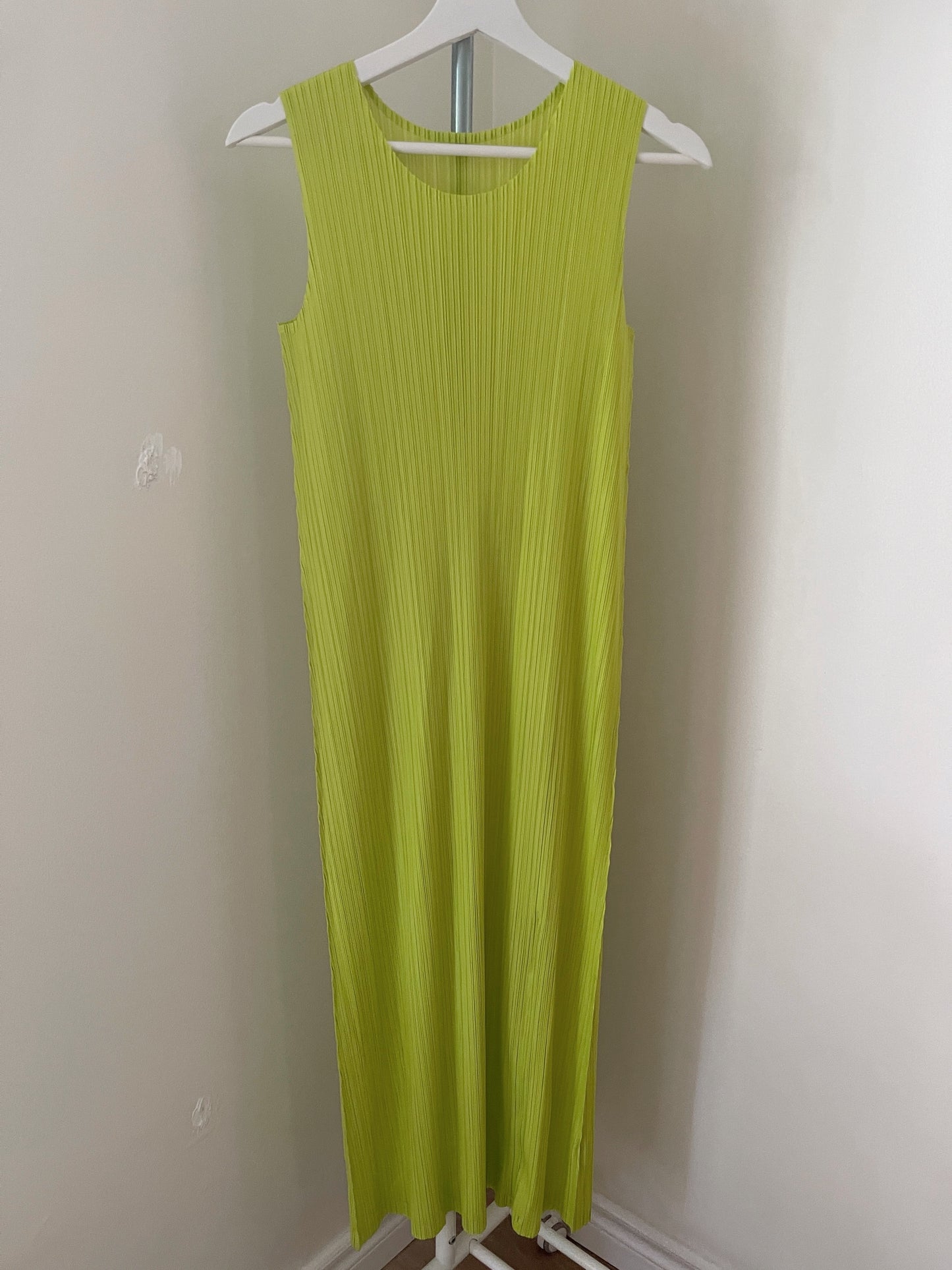 Zipper slit dress (pink, brown, lime, black)