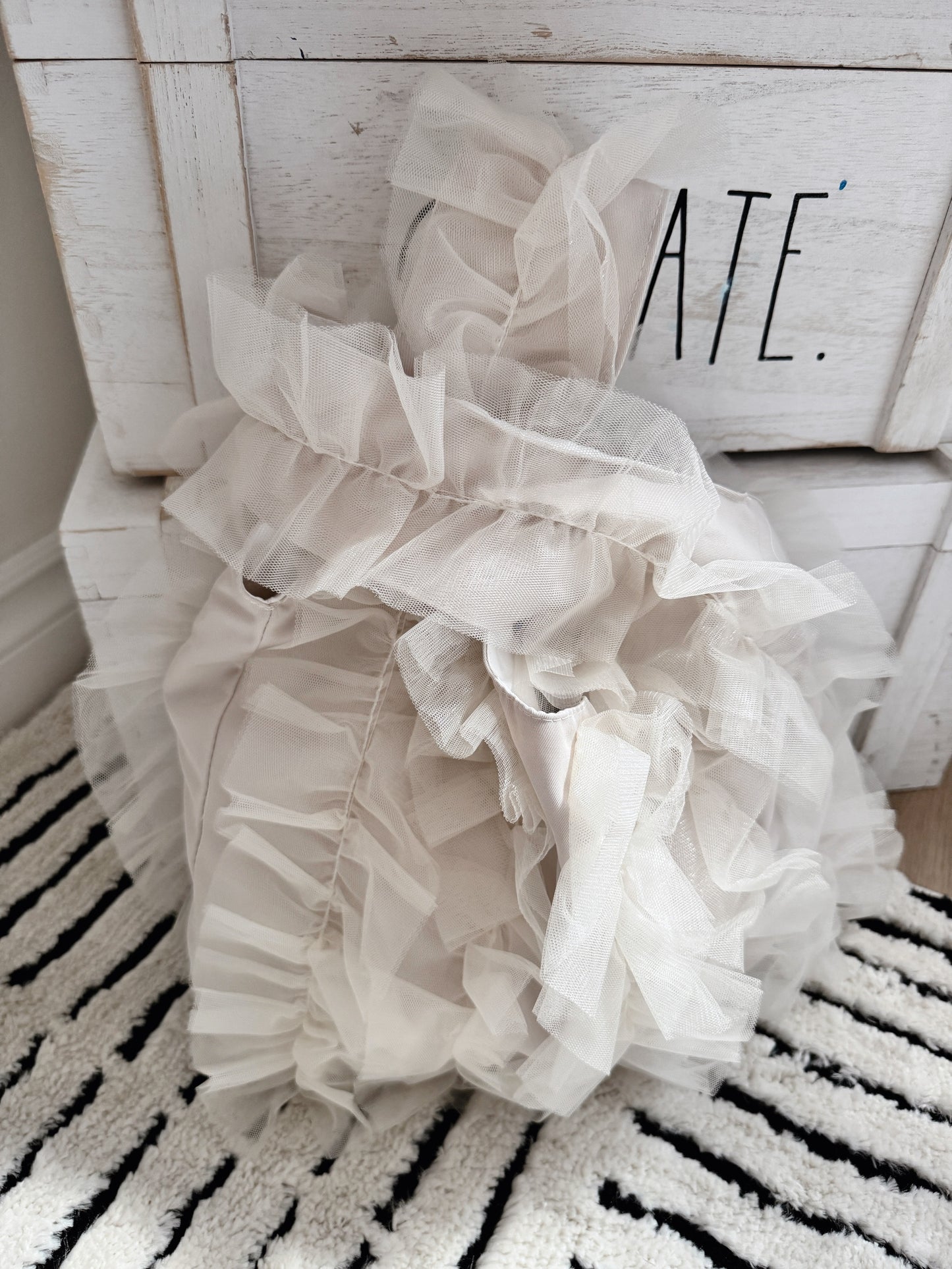 lace tote bag  (ivory,gray,black)