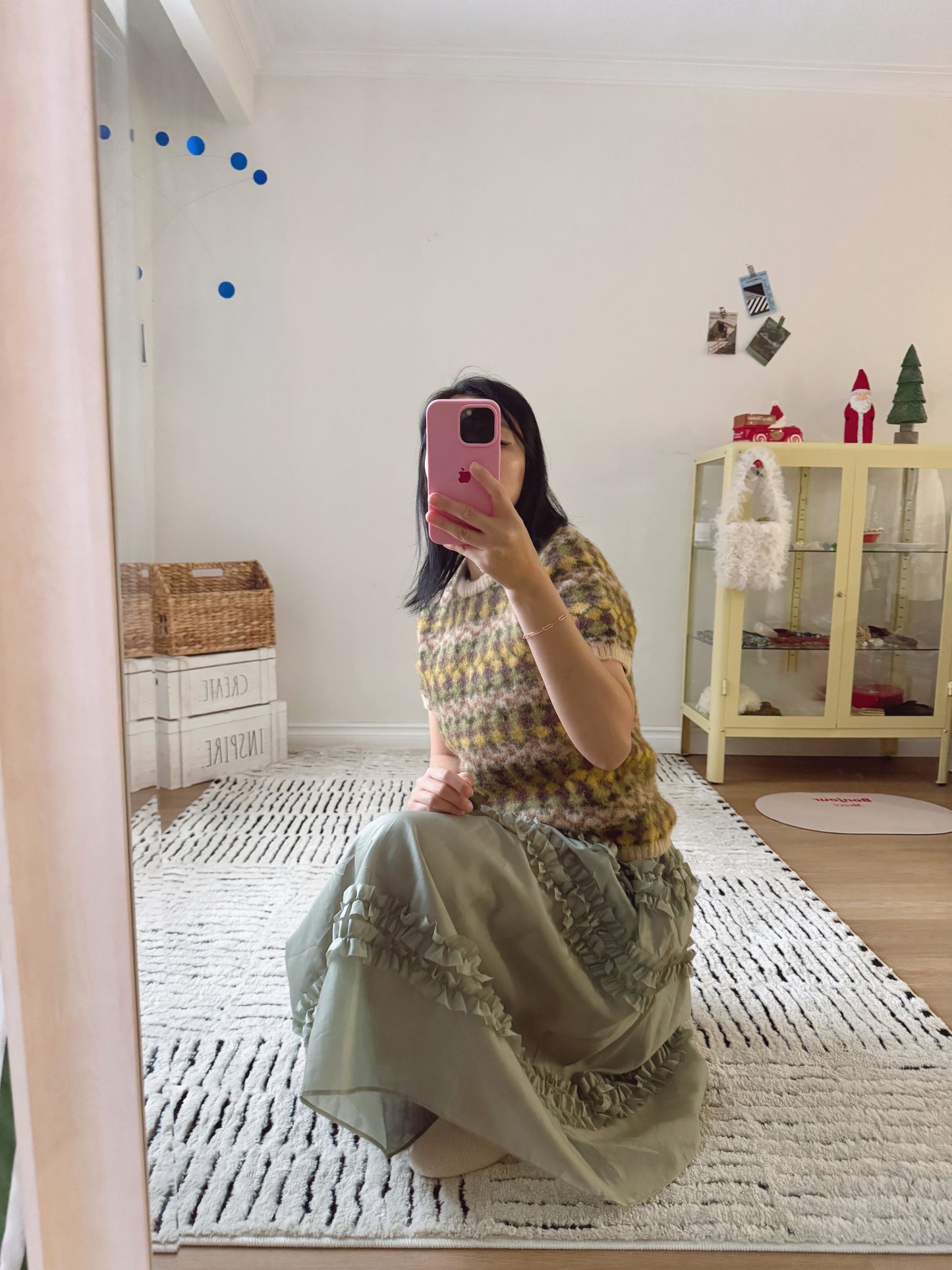 Jane dress         (ivory, mint)
