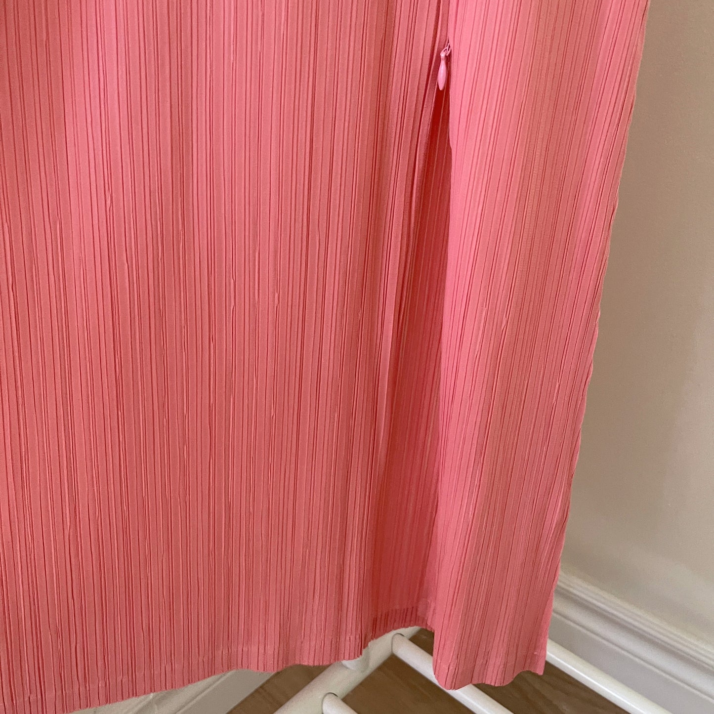 Zipper slit dress (pink, brown, lime, black)