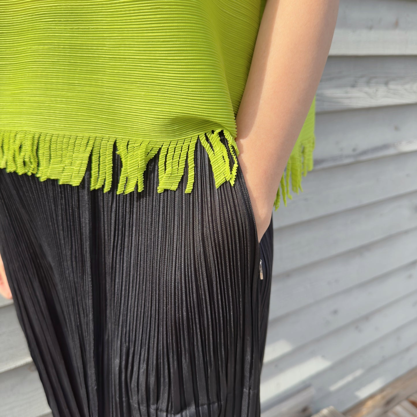 tessle top (lime,black, beige,pink, sky blue)