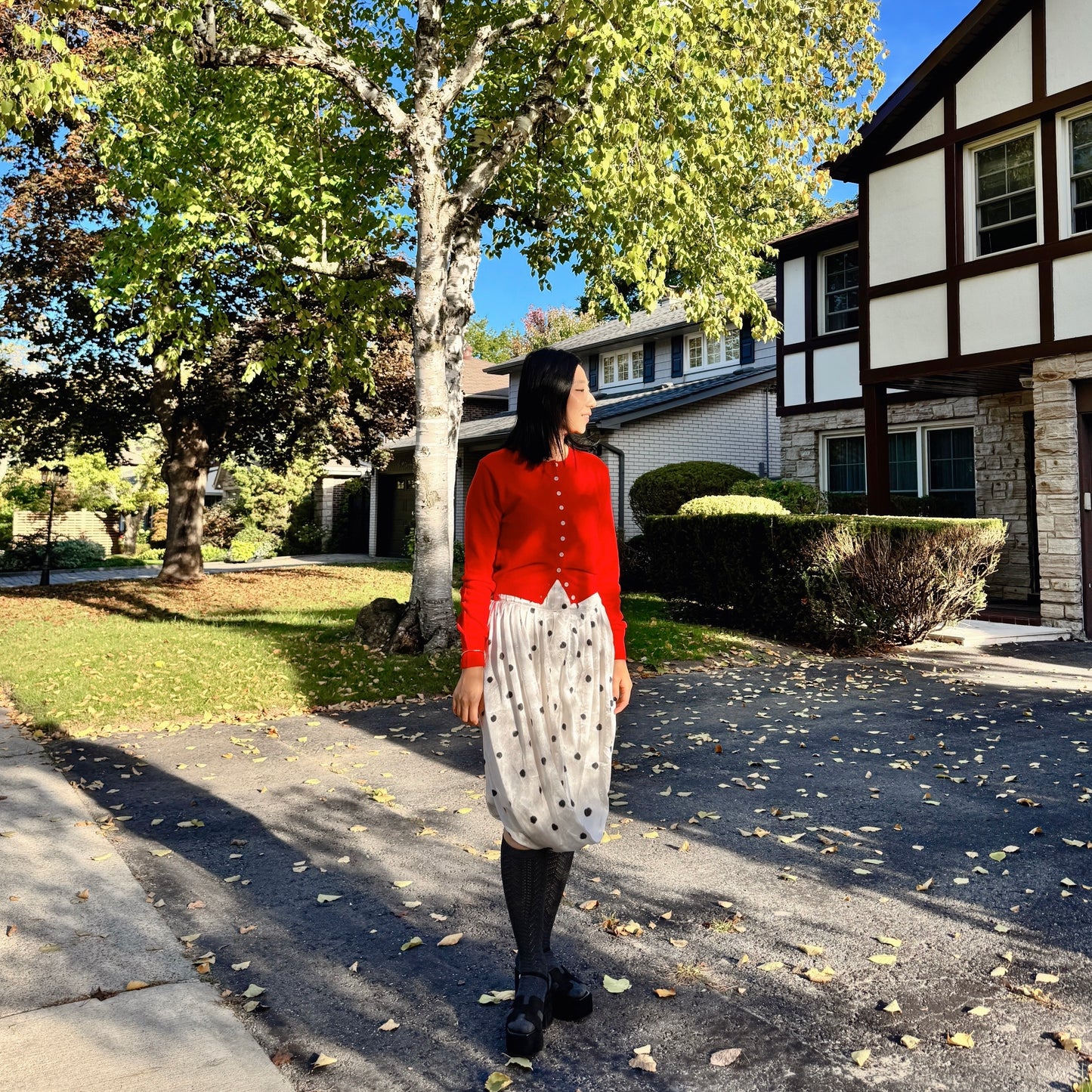 Merino Wool Cardigan (red, gray, pink)