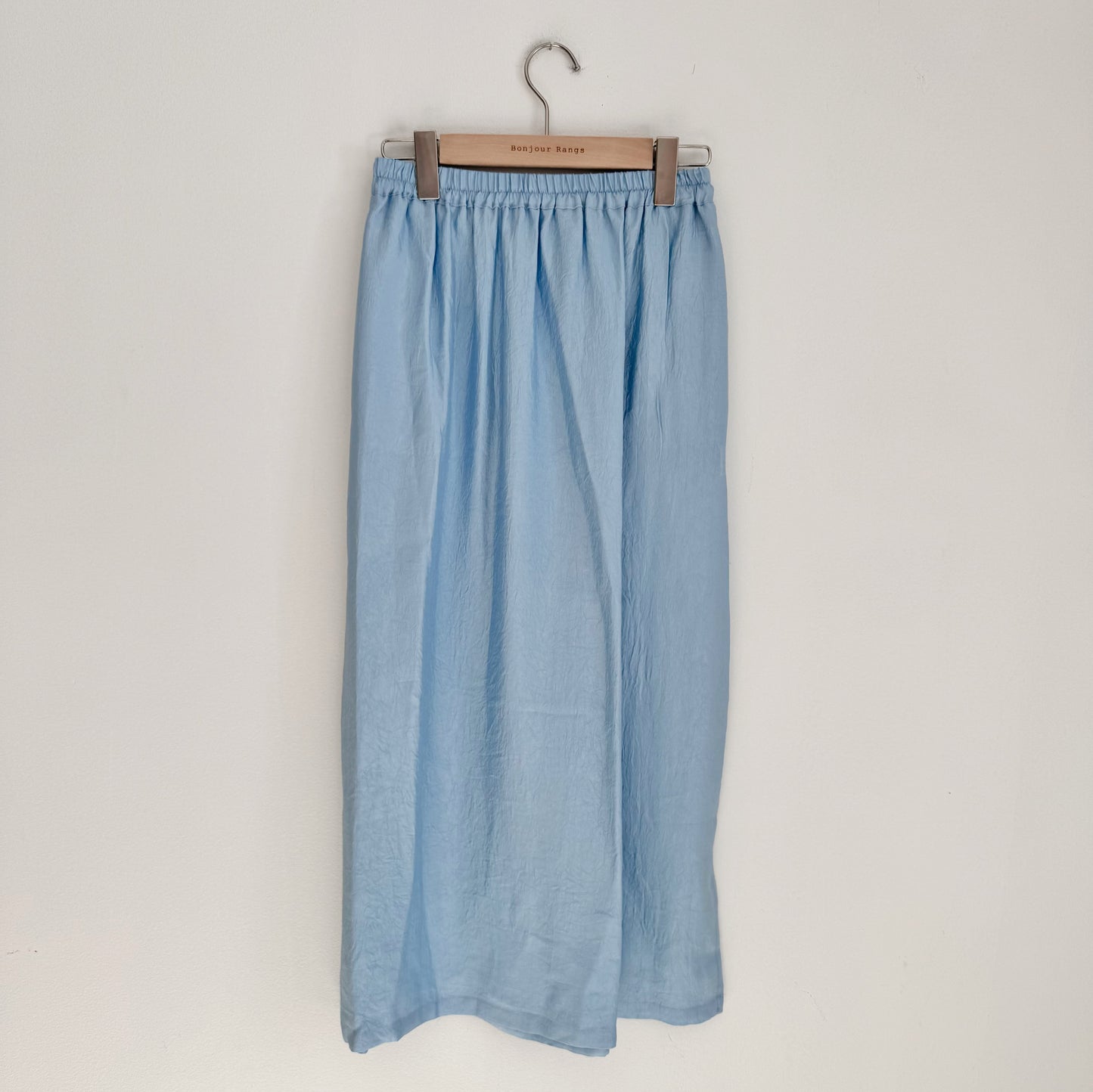 Glossy Banding Skirt (blue,brown,grey)