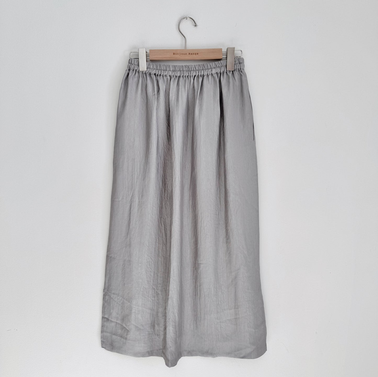 Glossy Banding Skirt (blue,brown,grey)