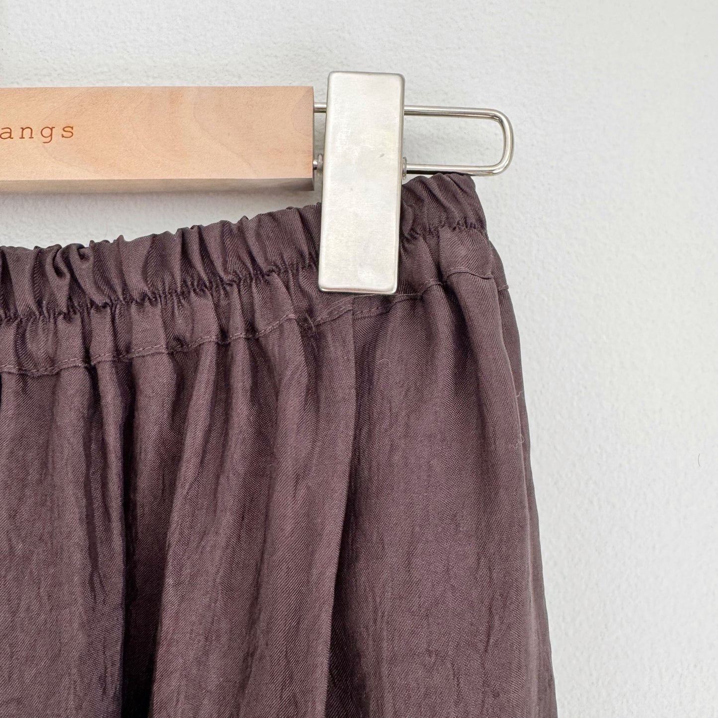 Glossy Banding Skirt (blue,brown,grey)