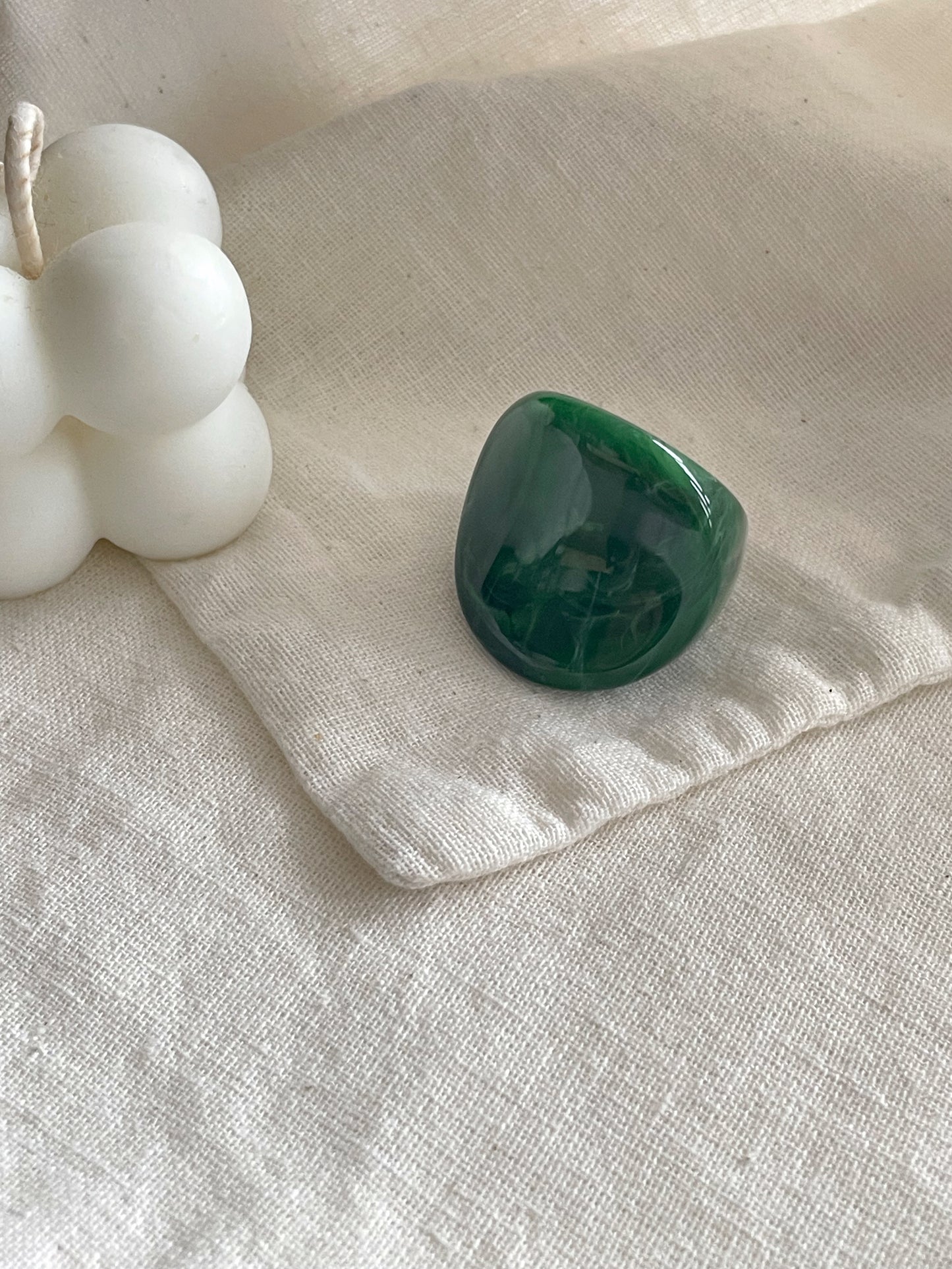 Bold Formica Ring (Green,Brown, Black)