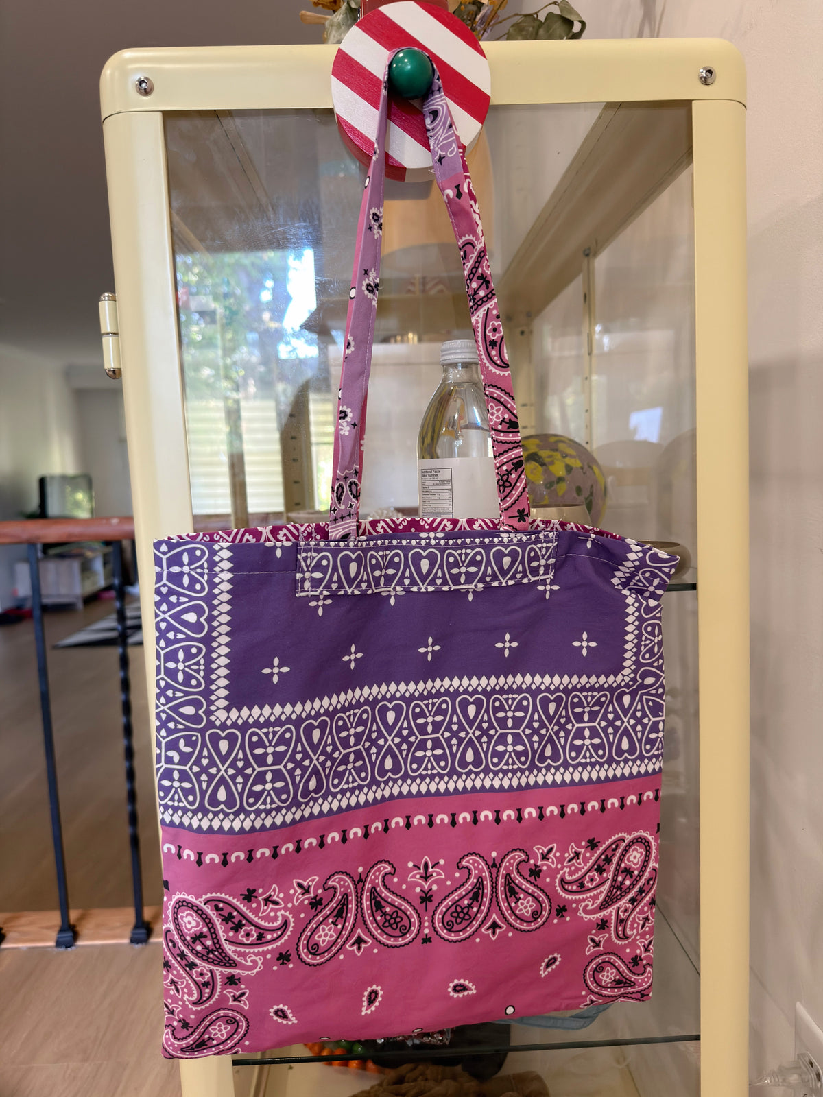 Vintage Bandana Patchwork Bag (red, purple, green)