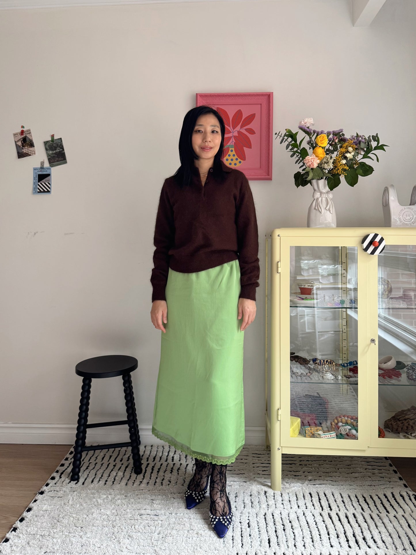 lace banding skirts (Green, Black)