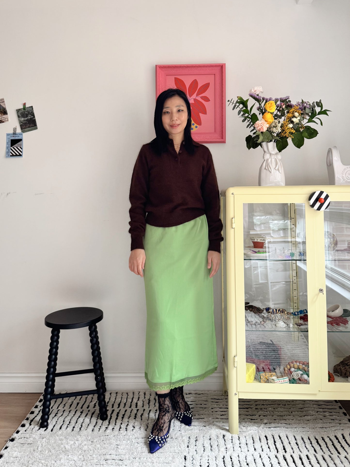 lace banding skirts (Green, Black)