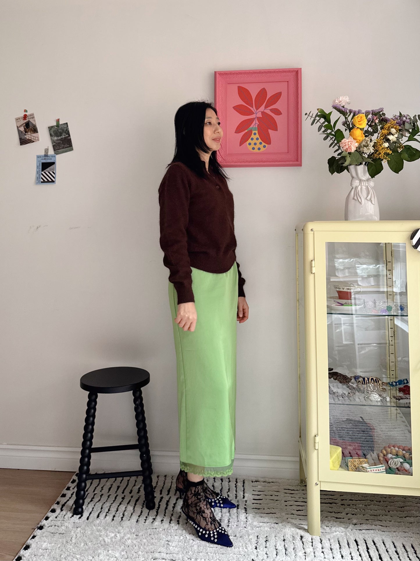 lace banding skirts (Green, Black)