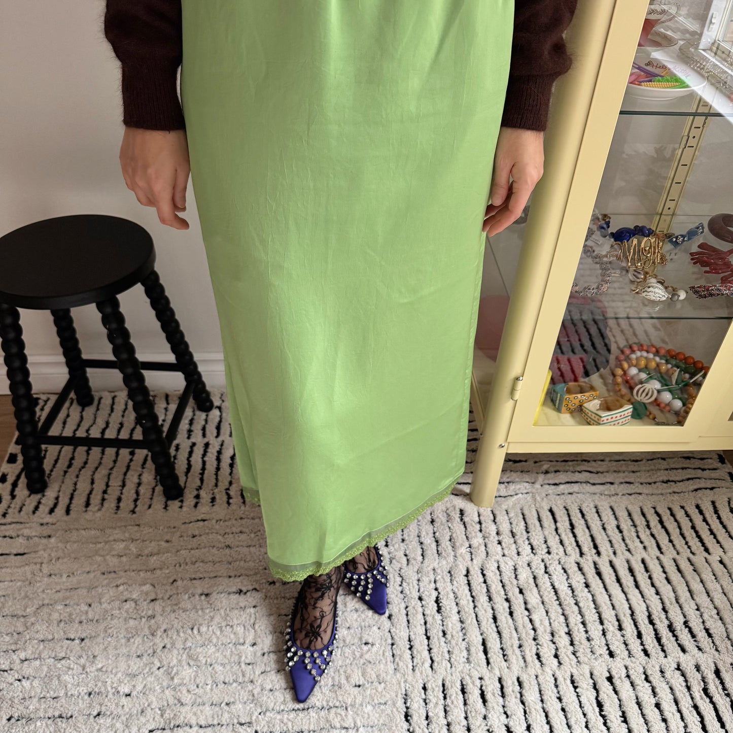 lace banding skirts (Green, Black)