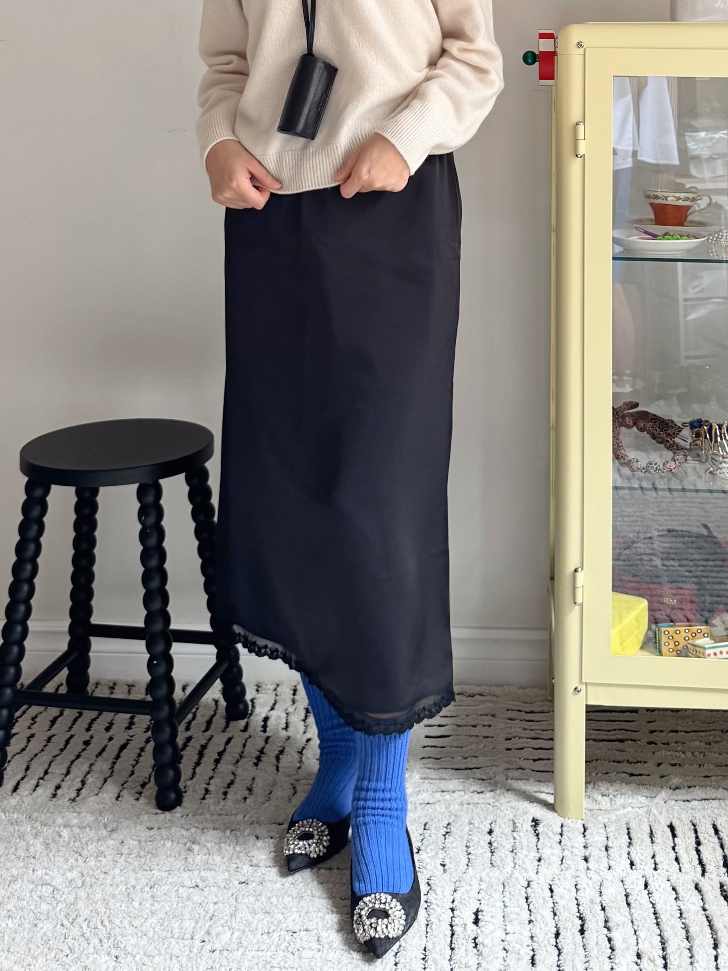 lace banding skirts (Green, Black)