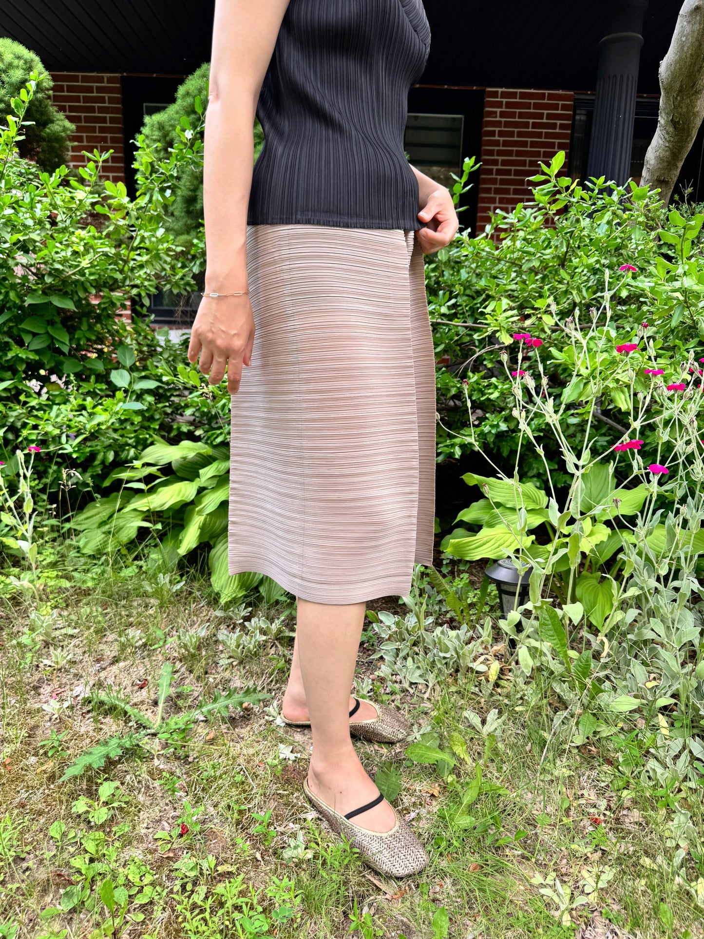 Pleated Wide Cropped Pants (ivory, beige, black)