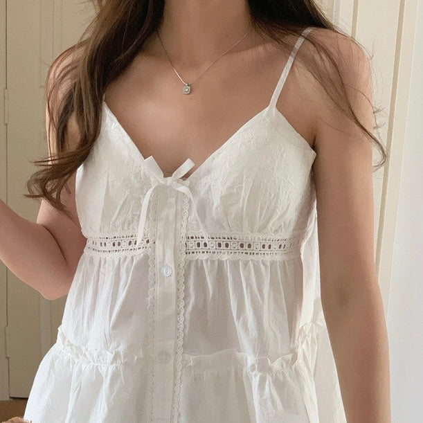 Eyelet Cotton Pajama Set