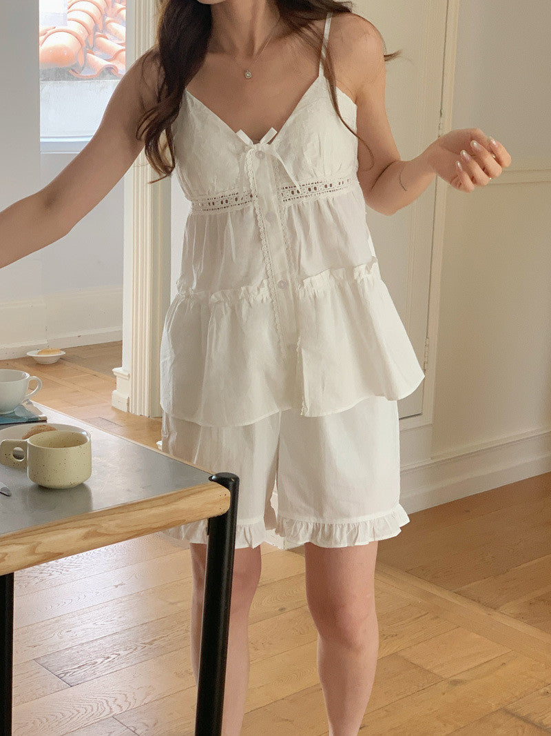 Eyelet Cotton Pajama Set