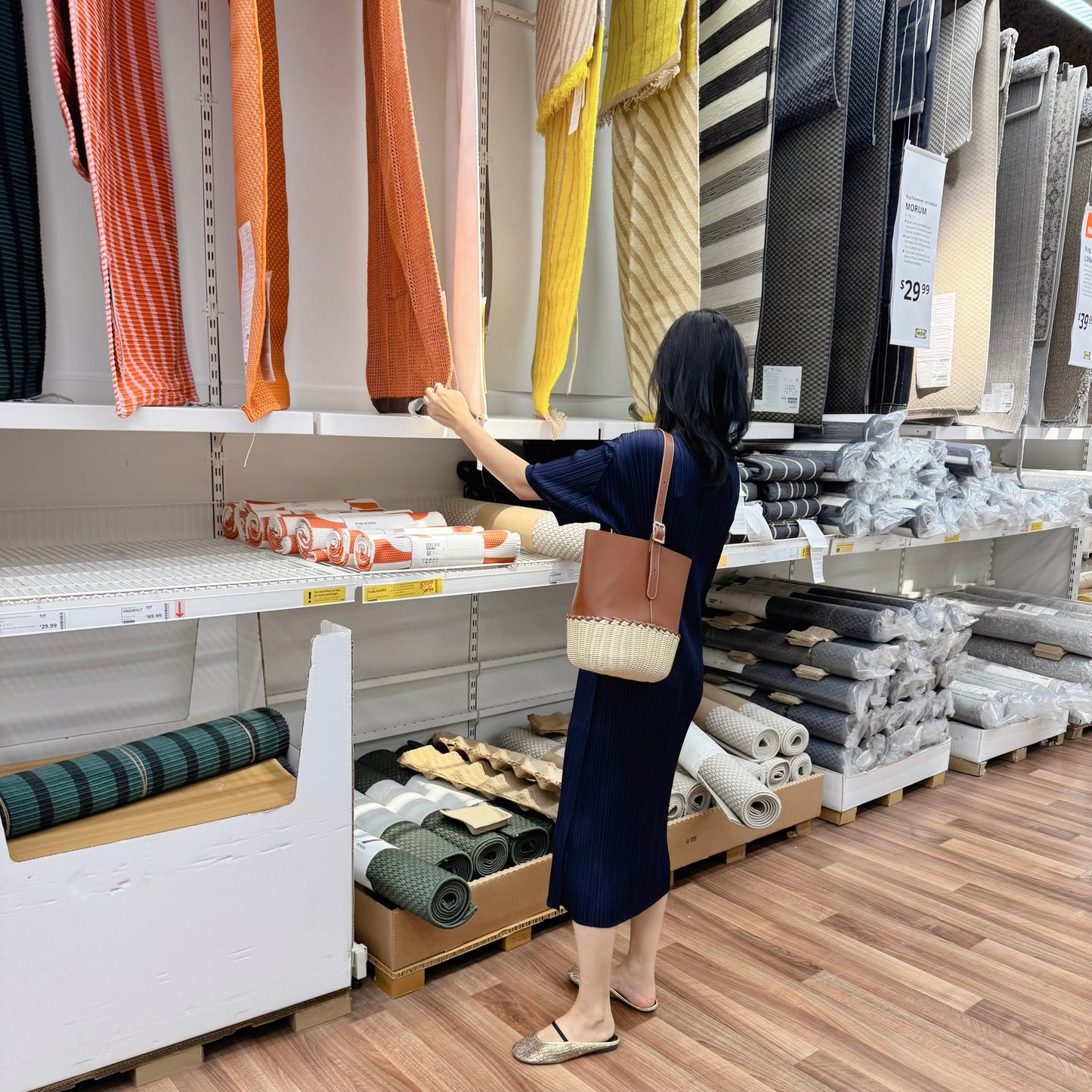 Side Slit Pleated Long Dress