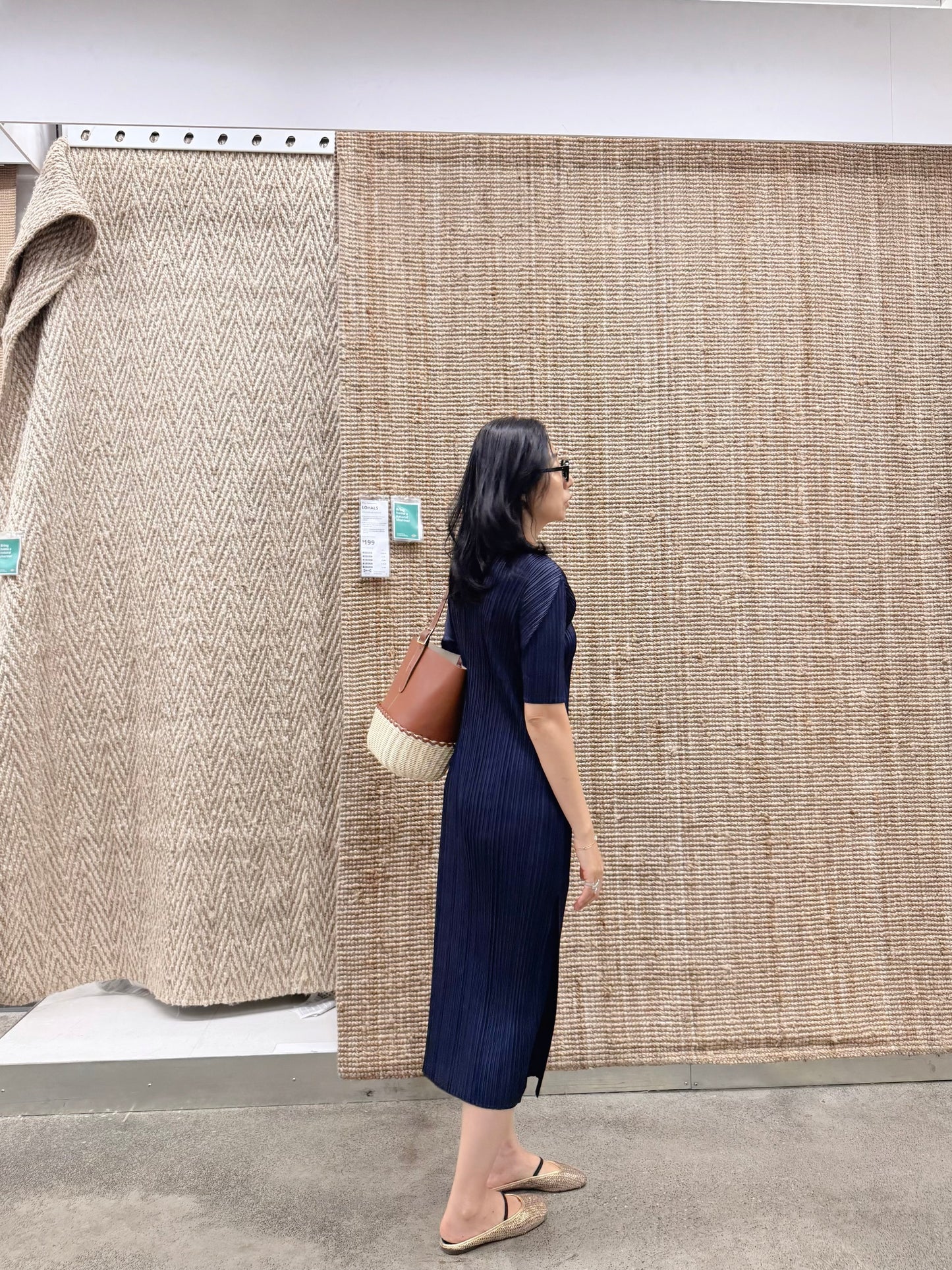 Side Slit Pleated Long Dress