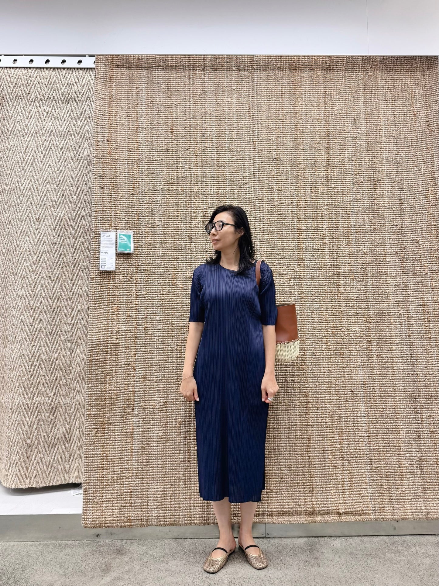 Side Slit Pleated Long Dress