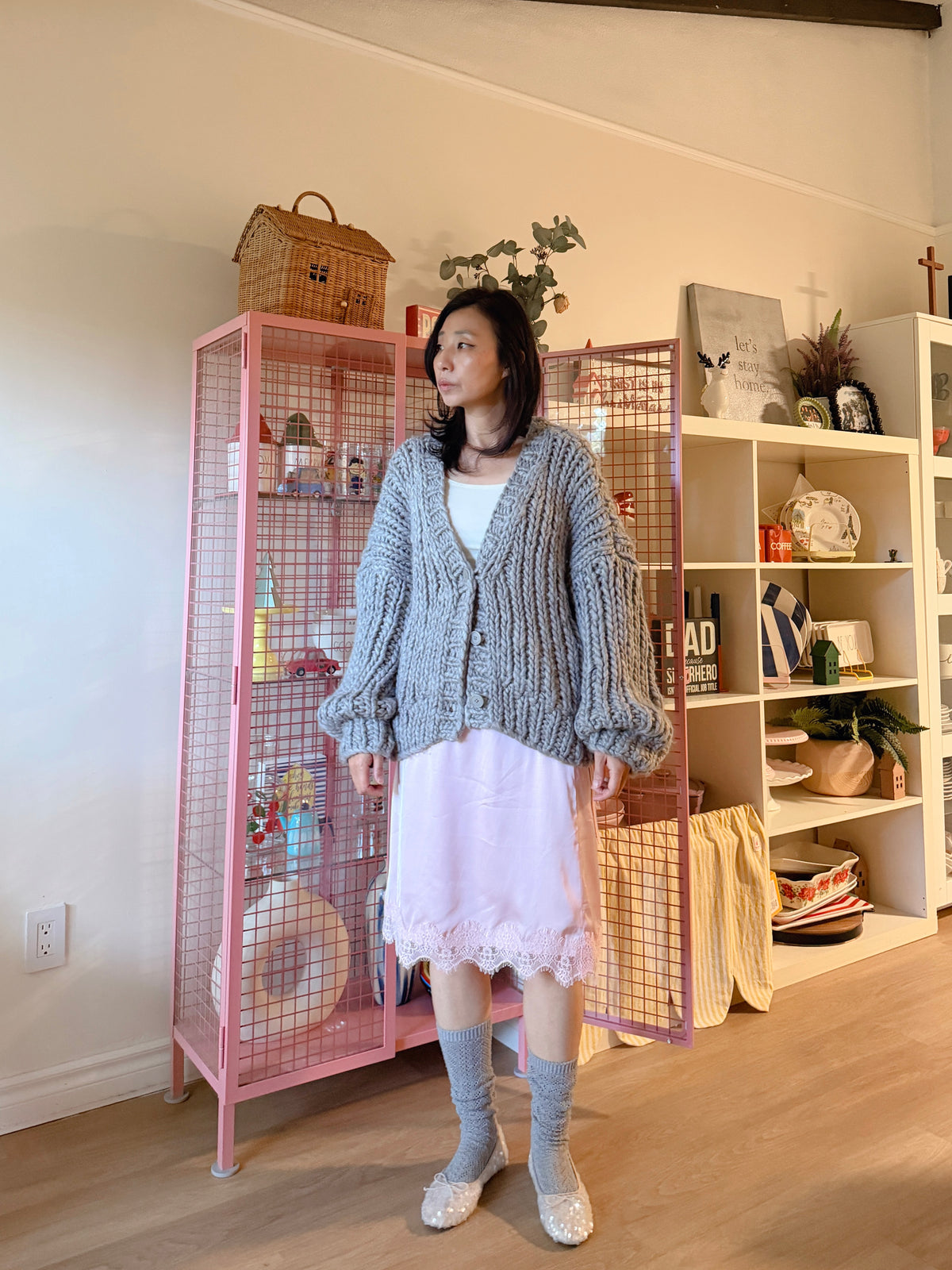 LACE SATIN WRAP SKIRT (blue,green,pink)